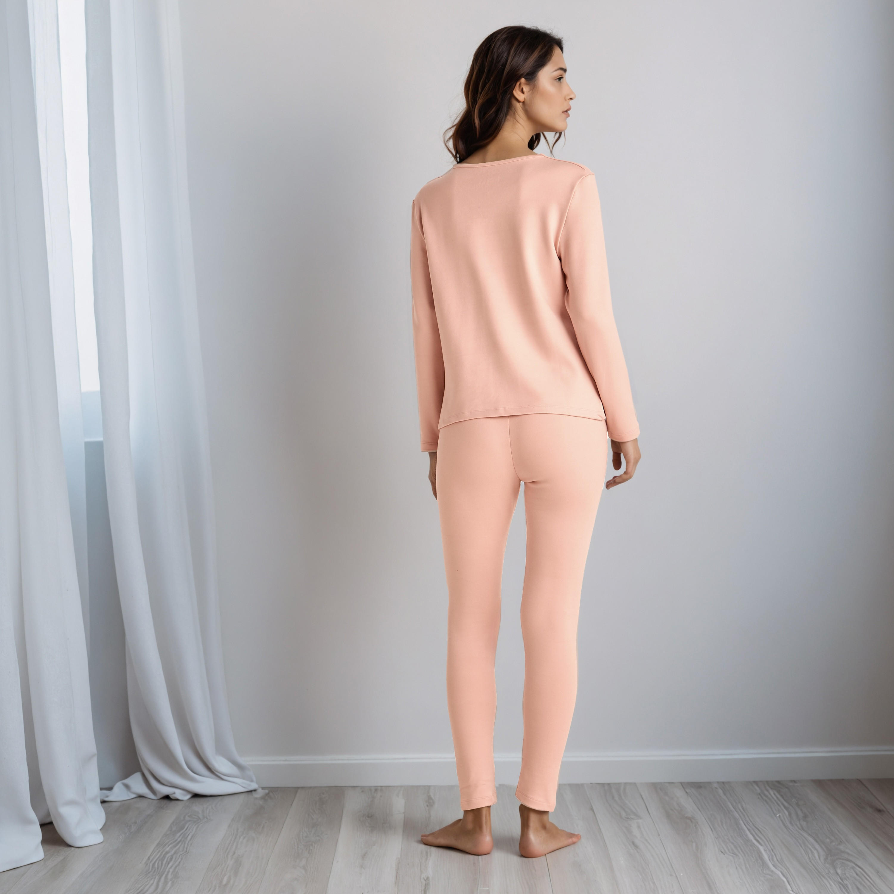 Pyjama Set Thermal T-shirt & Leggings-women-clothing-nightwear-pyjamas-longsets-image-3
