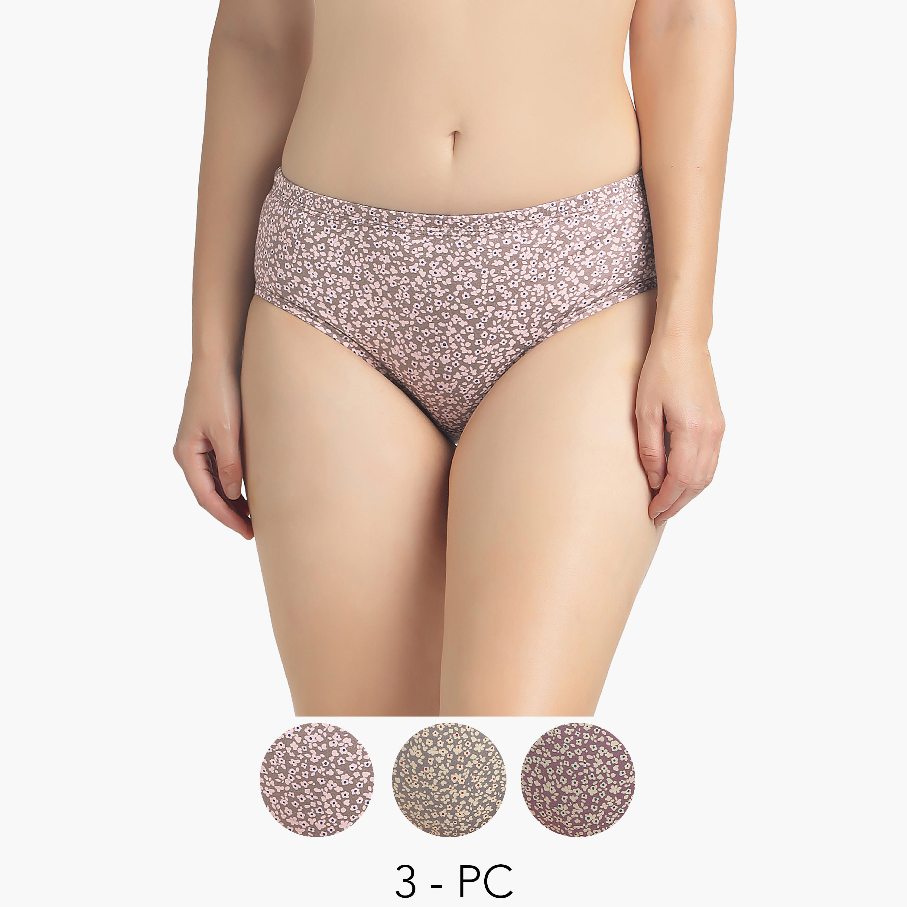 سراويل داخلية جولييت بطبعات زهرية – طقم من 3 قطع-women-clothing-lingerie-panties-image-1