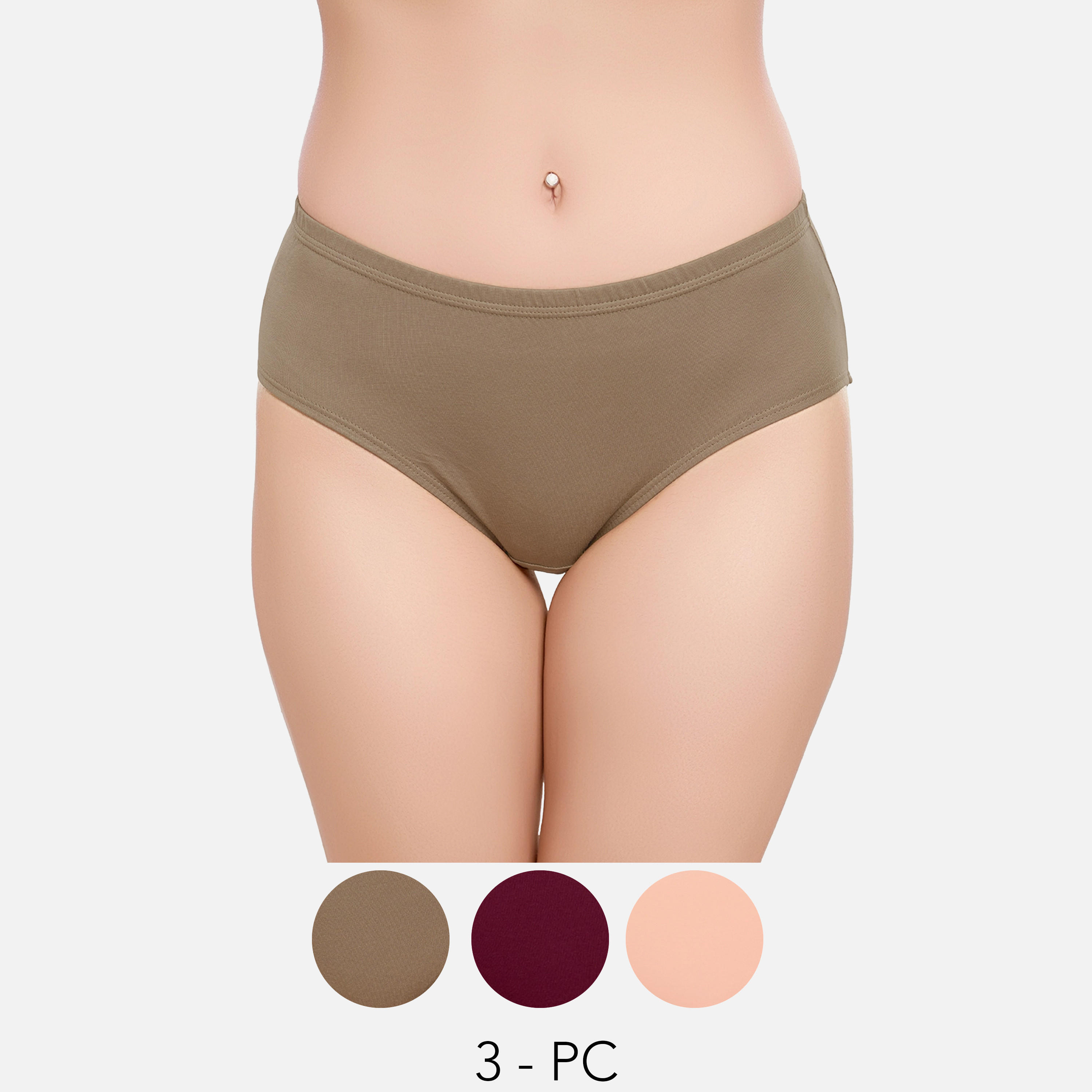 سراويل داخلية هيبستر بخصر متوسط الارتفاع من جولييت - طقم من 3 قطع-women-clothing-lingerie-panties-image-1