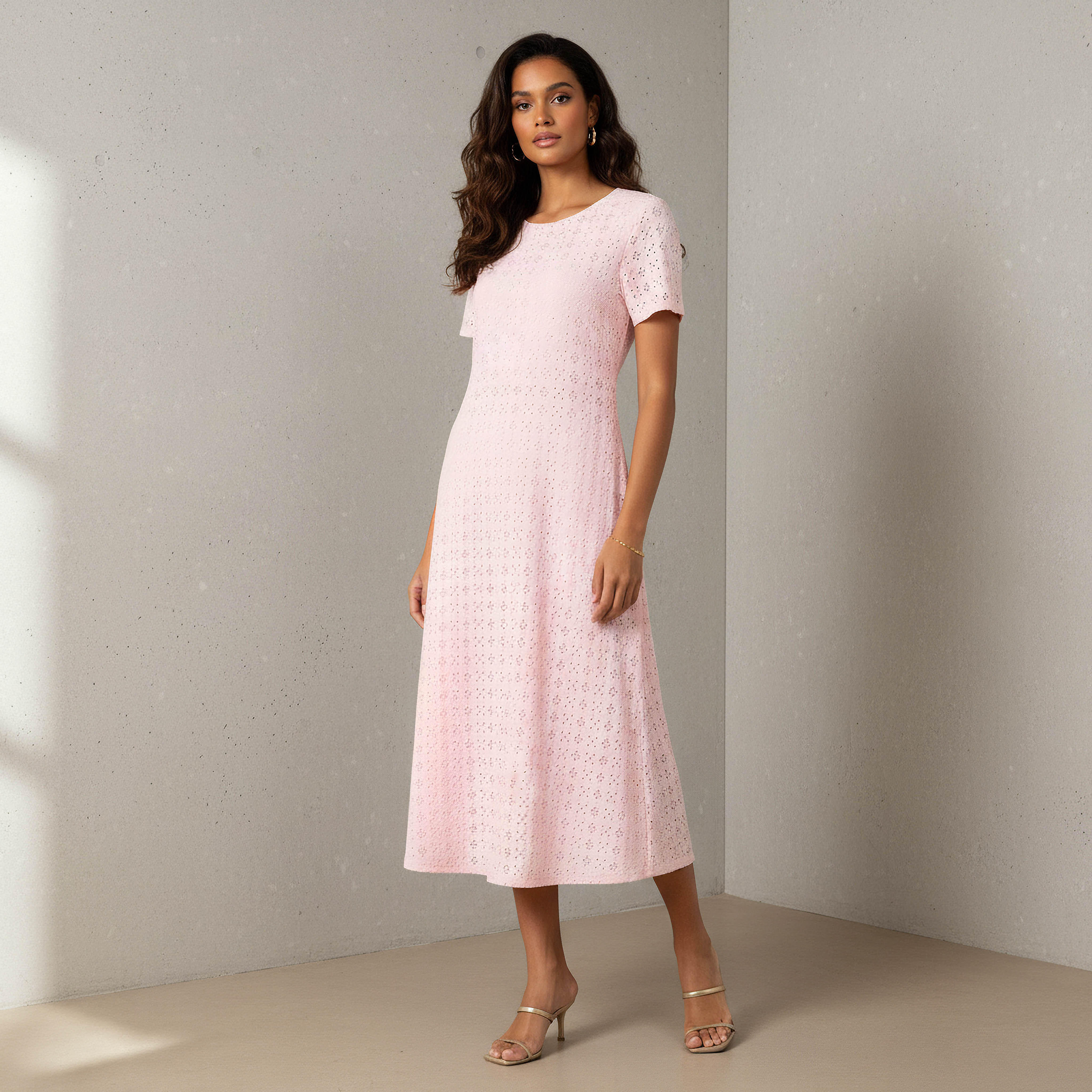 Schiffli A-line Midi Dress with Keyhole Back Closure-PROMO_SP_AE__6_RGCC_BUY2FOR199_040325-image-1