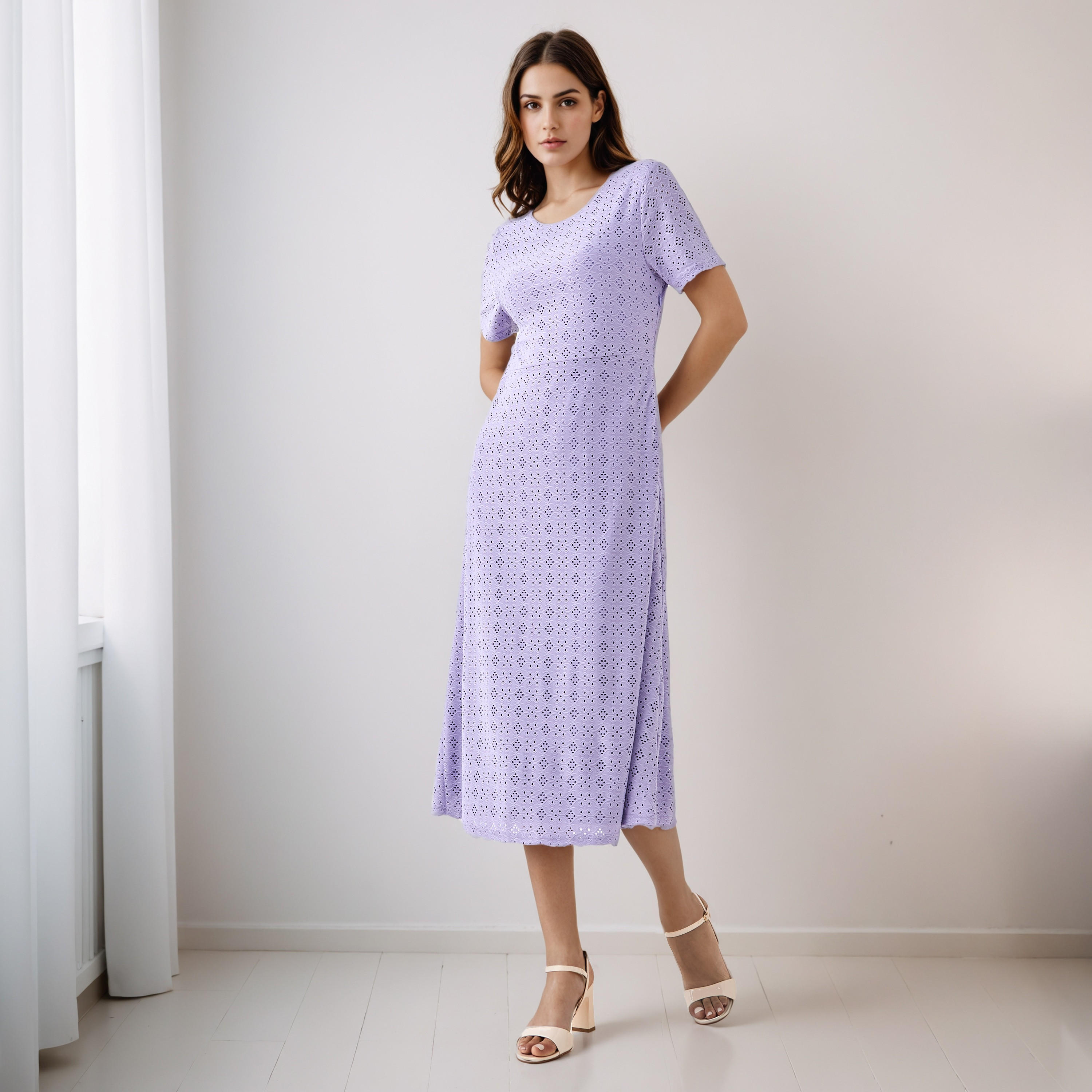 فستان ميدي شيفلي إيه لاين بإغلاق فتحة صغيرة بالخلف-PROMO_SP_KSA_7_BUY2FORSAR199_130625-image-1