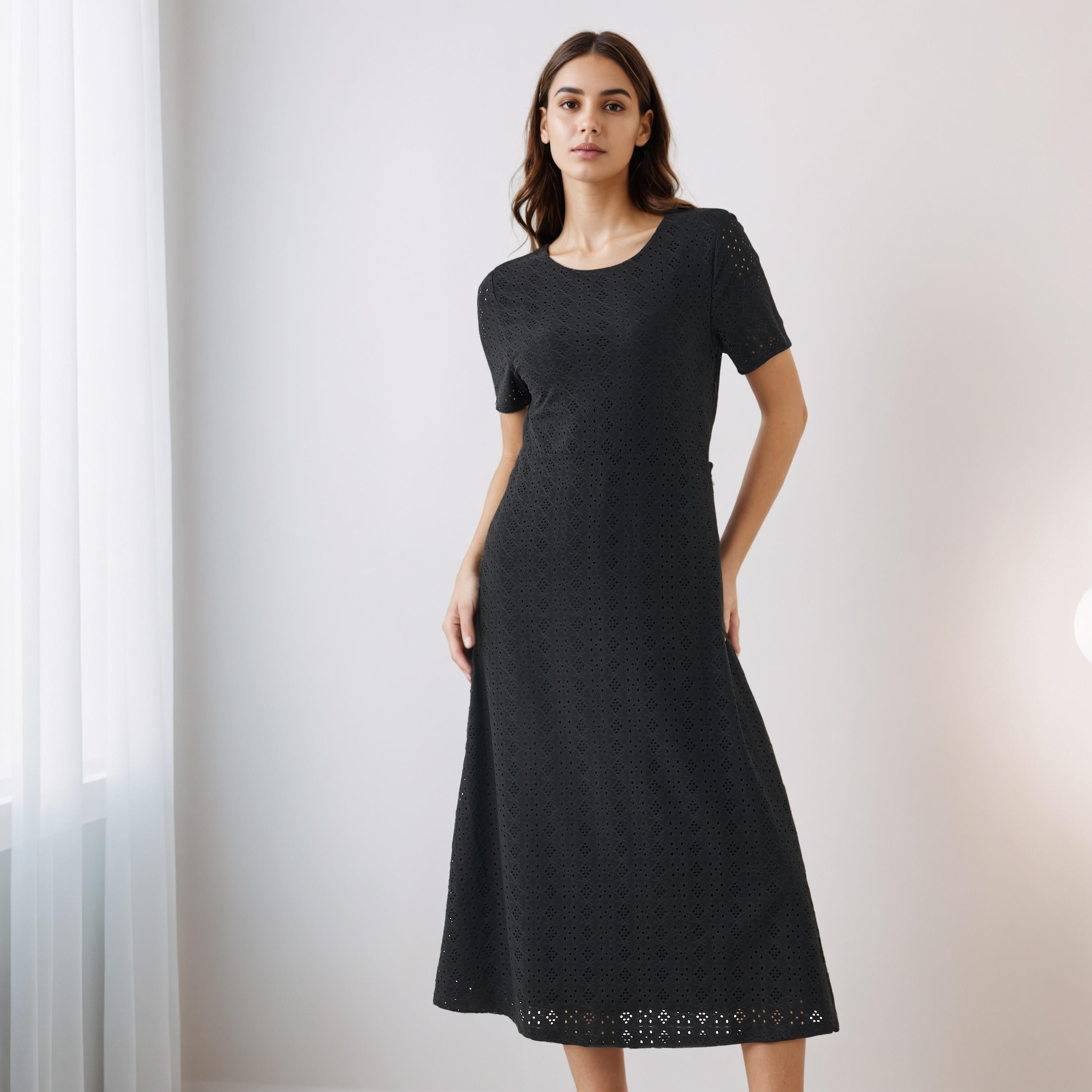 فستان ميدي شيفلي إيه لاين بإغلاق فتحة صغيرة بالخلف-PROMO_SP_AE__6_RGCC_BUY2FOR199_040325-image-3