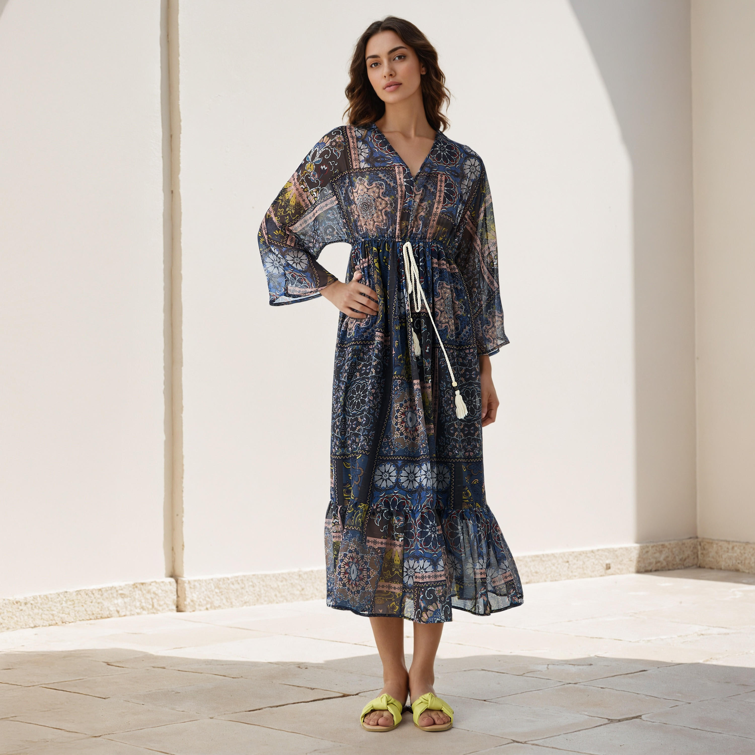 Floral Print Kaftan Women Dress Viscose-PROMO_SP_AE__6_RGCC_BUY2FOR199_040325-image-1