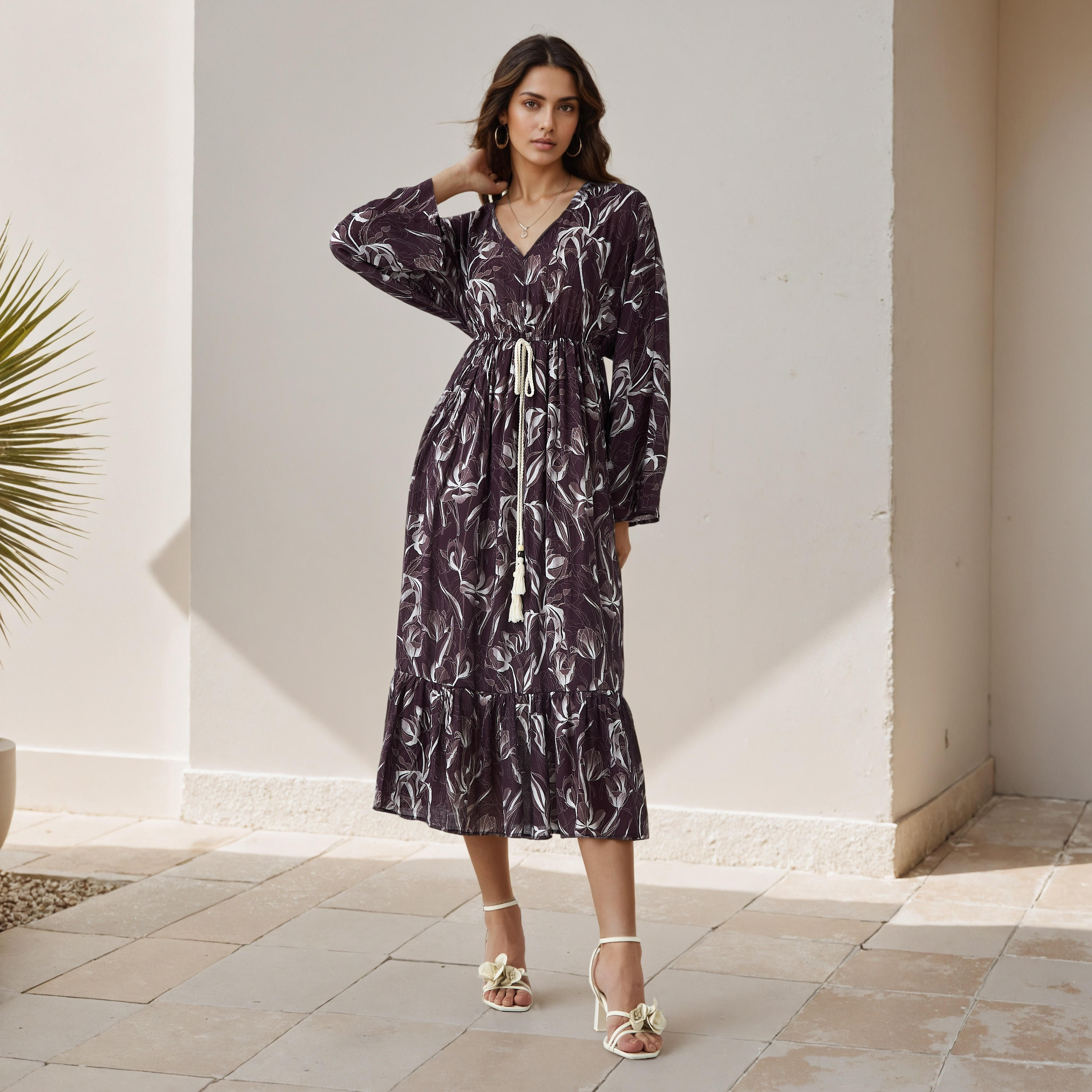 Floral Print Kaftan Women Dress Viscose-PROMO_SP_AE__6_RGCC_BUY2FOR199_040325-image-1