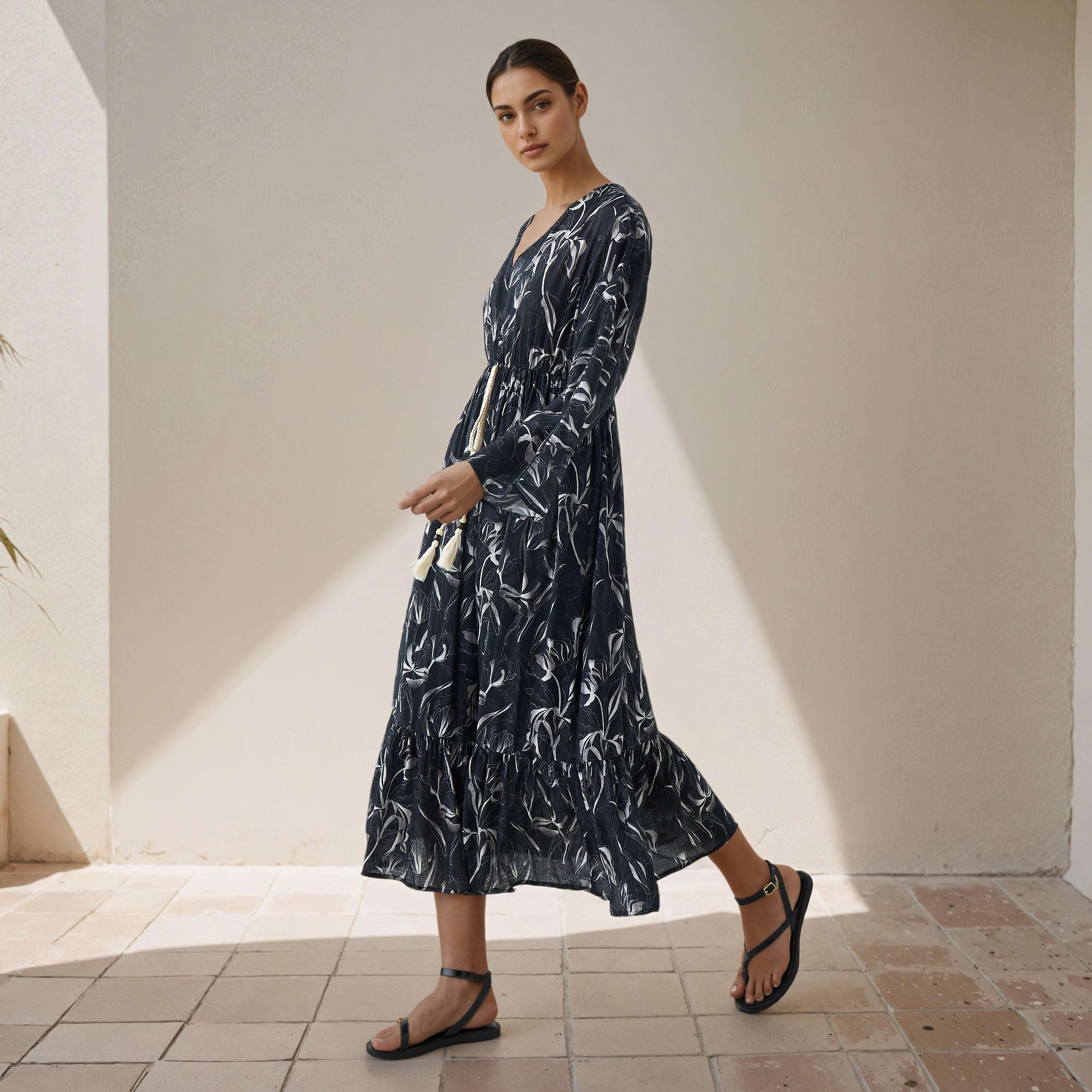 Floral Print Kaftan Women Dress Viscose-PROMO_SP_AE__6_RGCC_BUY2FOR199_040325-image-2