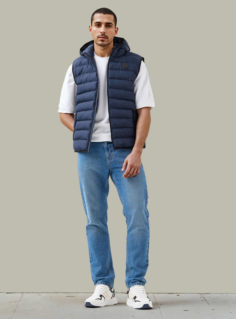 Quilted Lightweight Hooded Gilet with Pockets-men-clothing-jacketsandblazers-coats-image-3