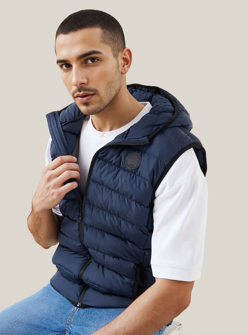 Quilted Lightweight Hooded Gilet with Pockets-men-clothing-jacketsandblazers-coats-image-5