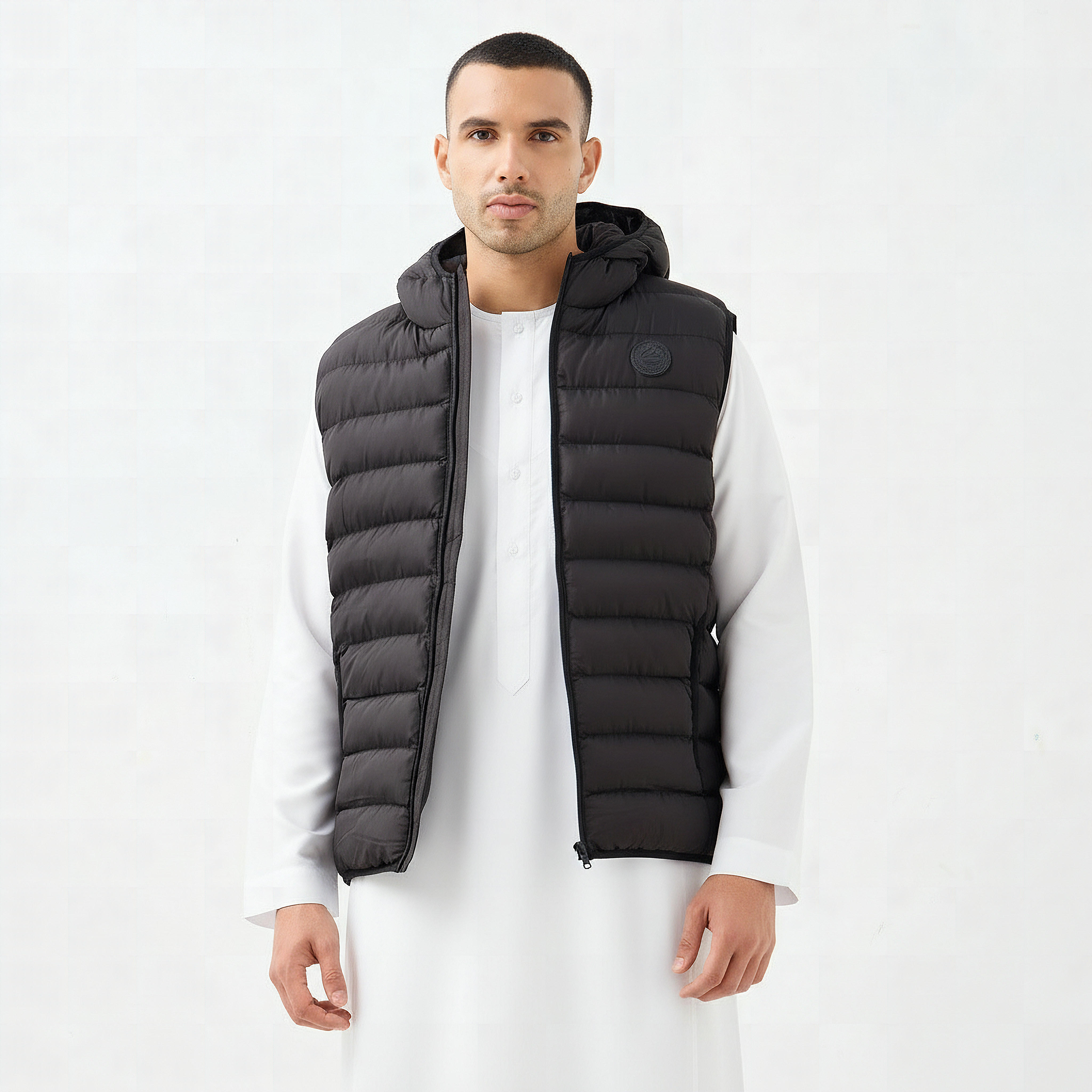 Quilted Lightweight Hooded Gilet with Pockets-men-clothing-jacketsandblazers-coats-image-1