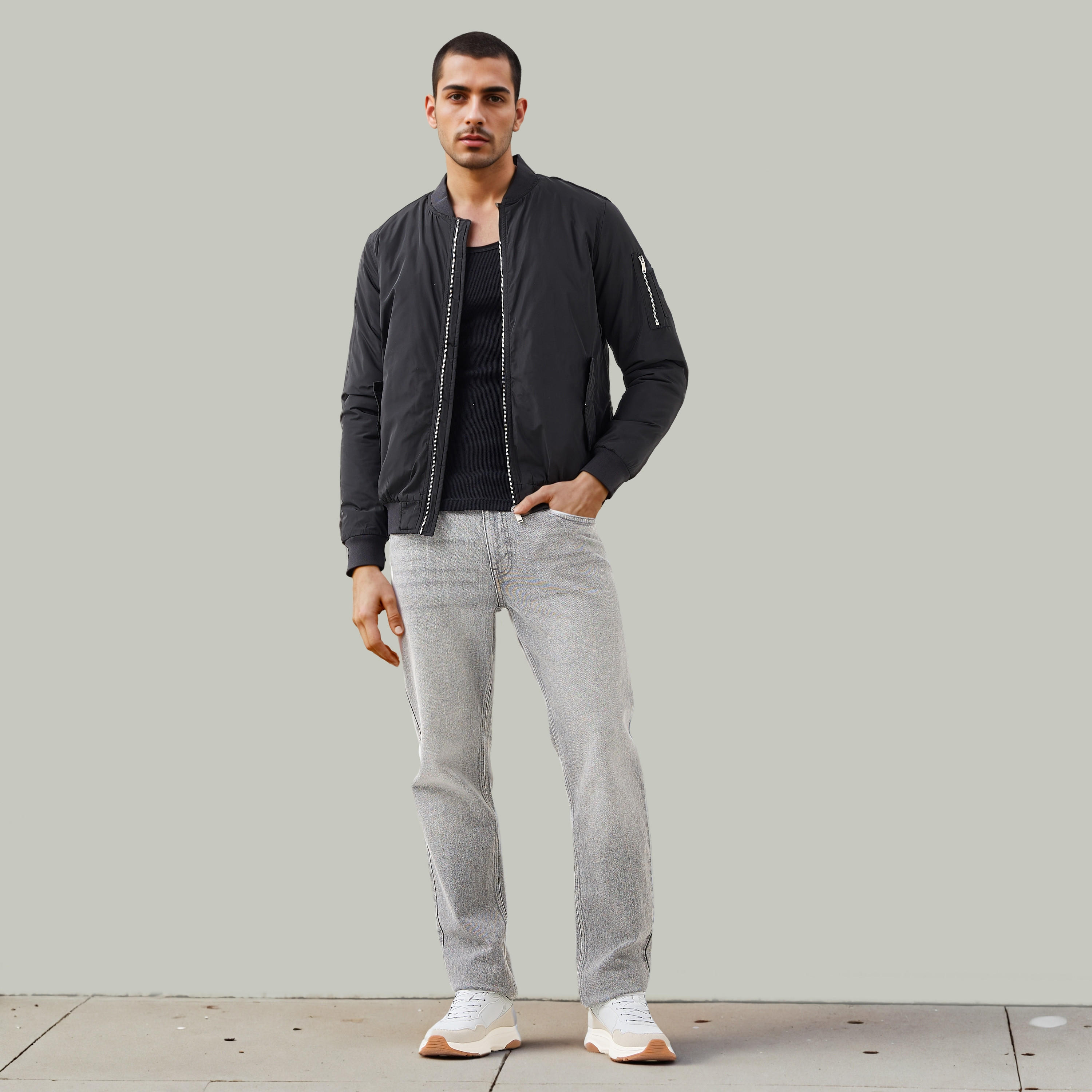Lightweight Biker Jacket with Zip Pockets-men-clothing-jacketsandblazers-jackets-image-2
