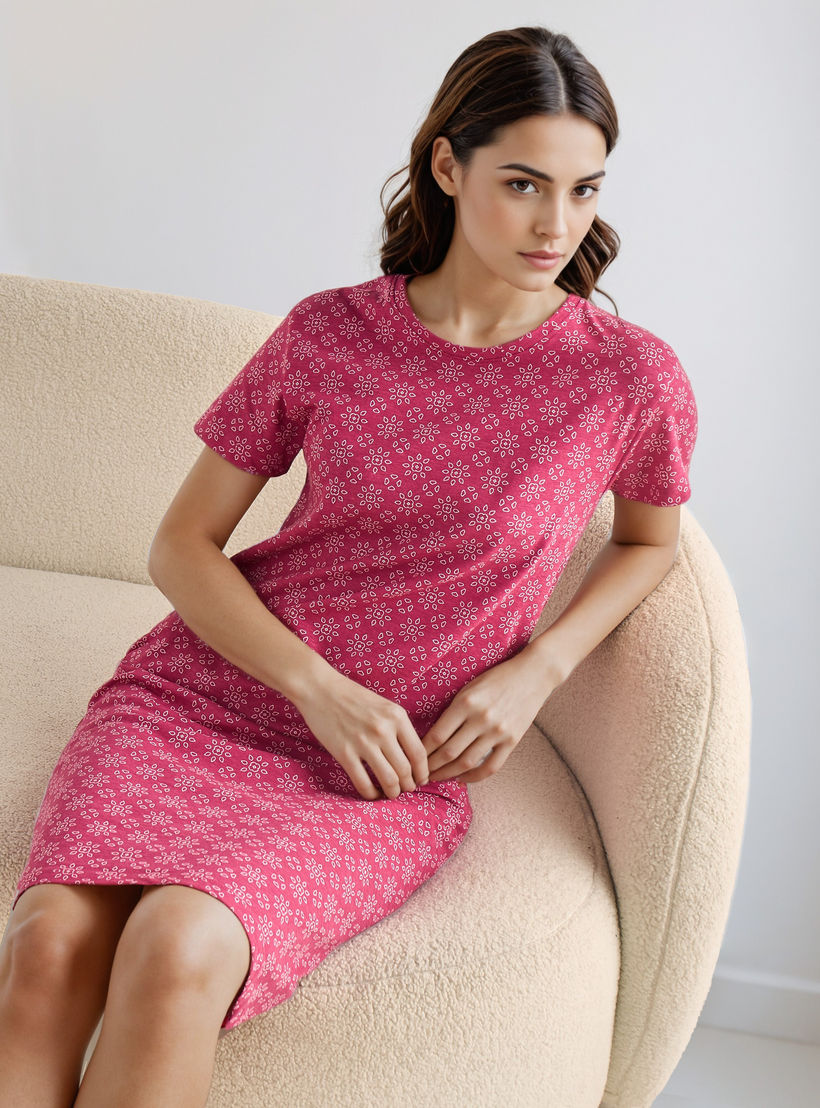 فستان نوم بطول الركبة وبطبعات-women-clothing-nightwear-nighties-image-2