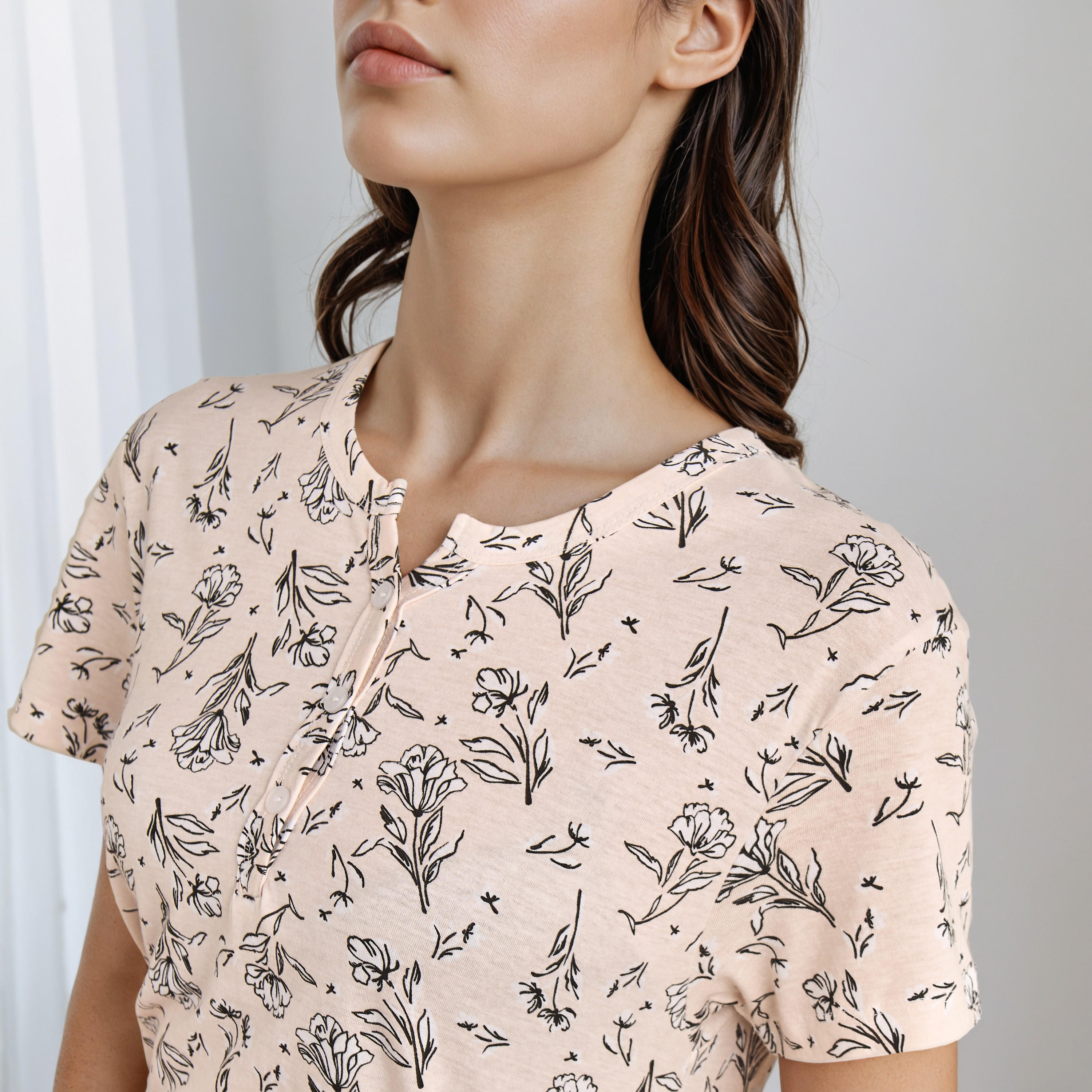 قميص نوم بطول الركبة وطبعات-women-clothing-nightwear-nighties-image-3