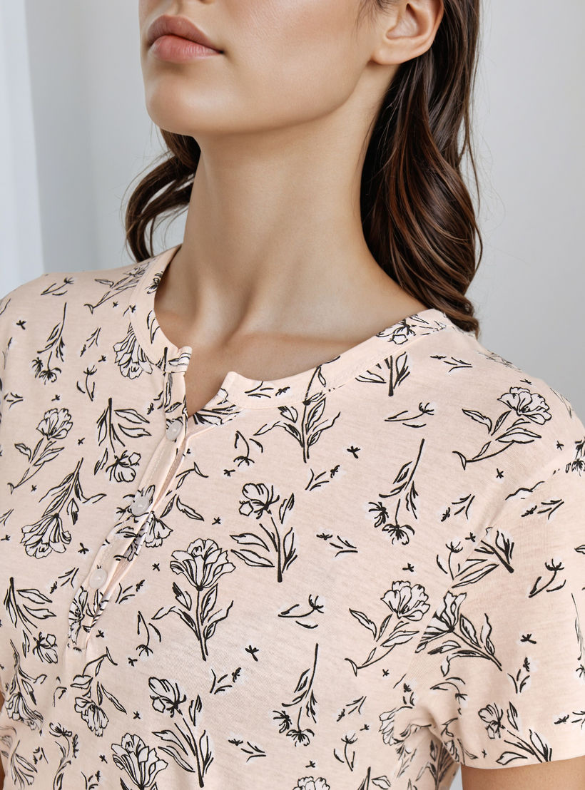 قميص نوم بطول الركبة وطبعات-women-clothing-nightwear-nighties-image-3
