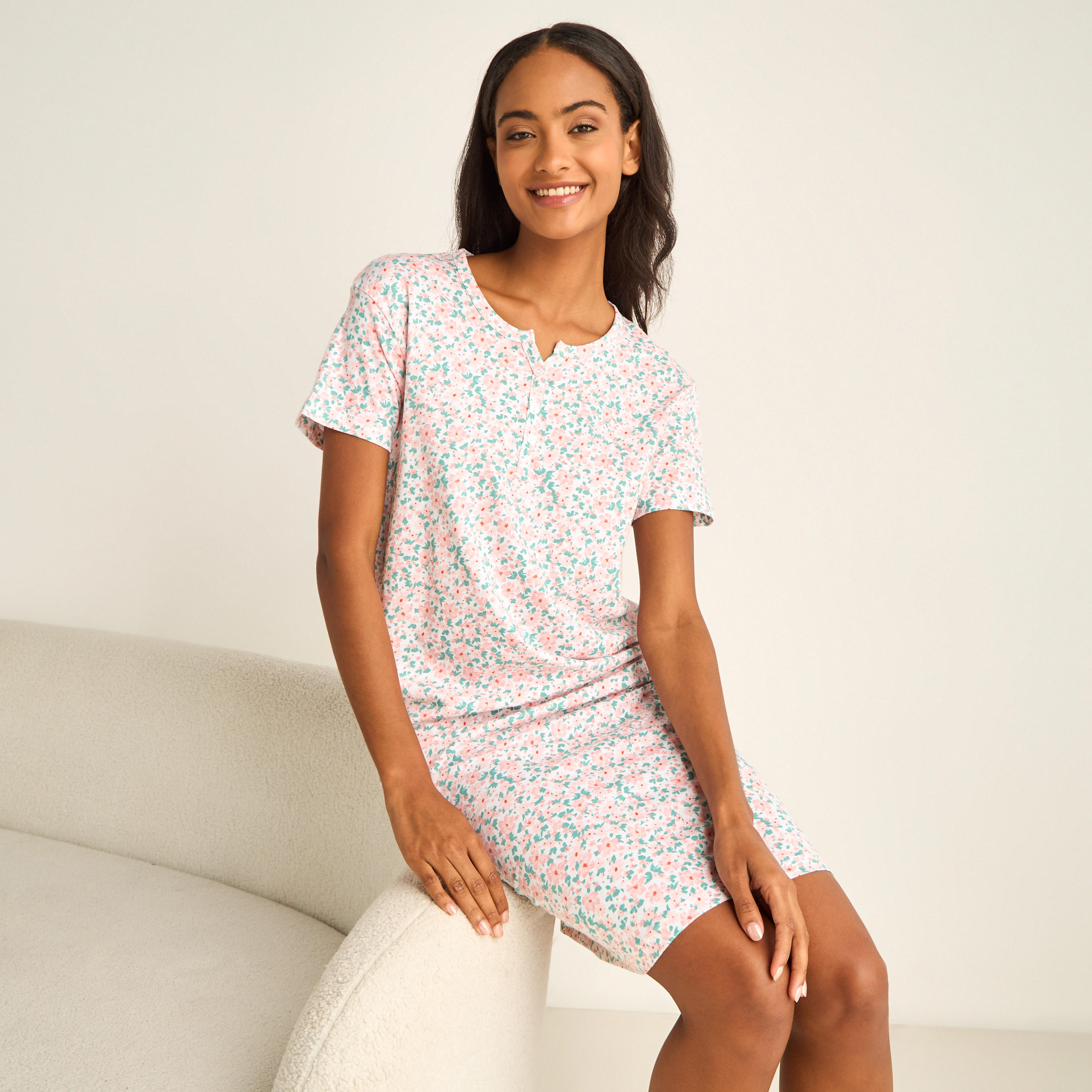 قميص نوم بطول الركبة وطبعات-women-clothing-nightwear-nighties-image-5