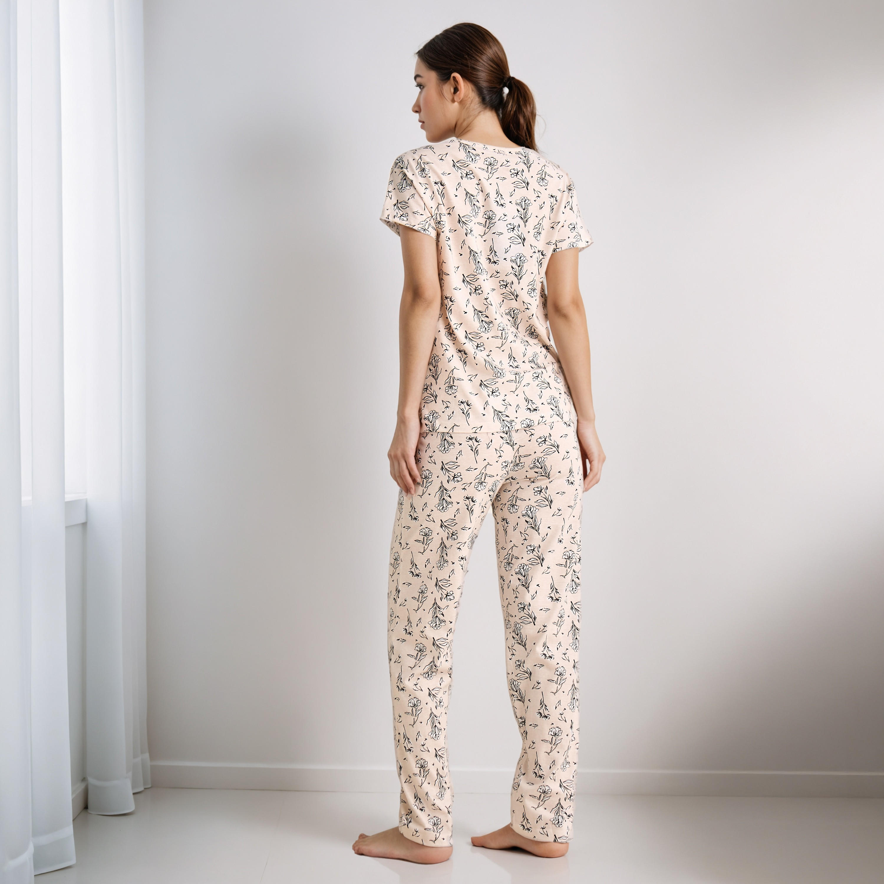 Pyjama Set T-shirt & Pants-women-clothing-nightwear-pyjamas-longsets-image-3