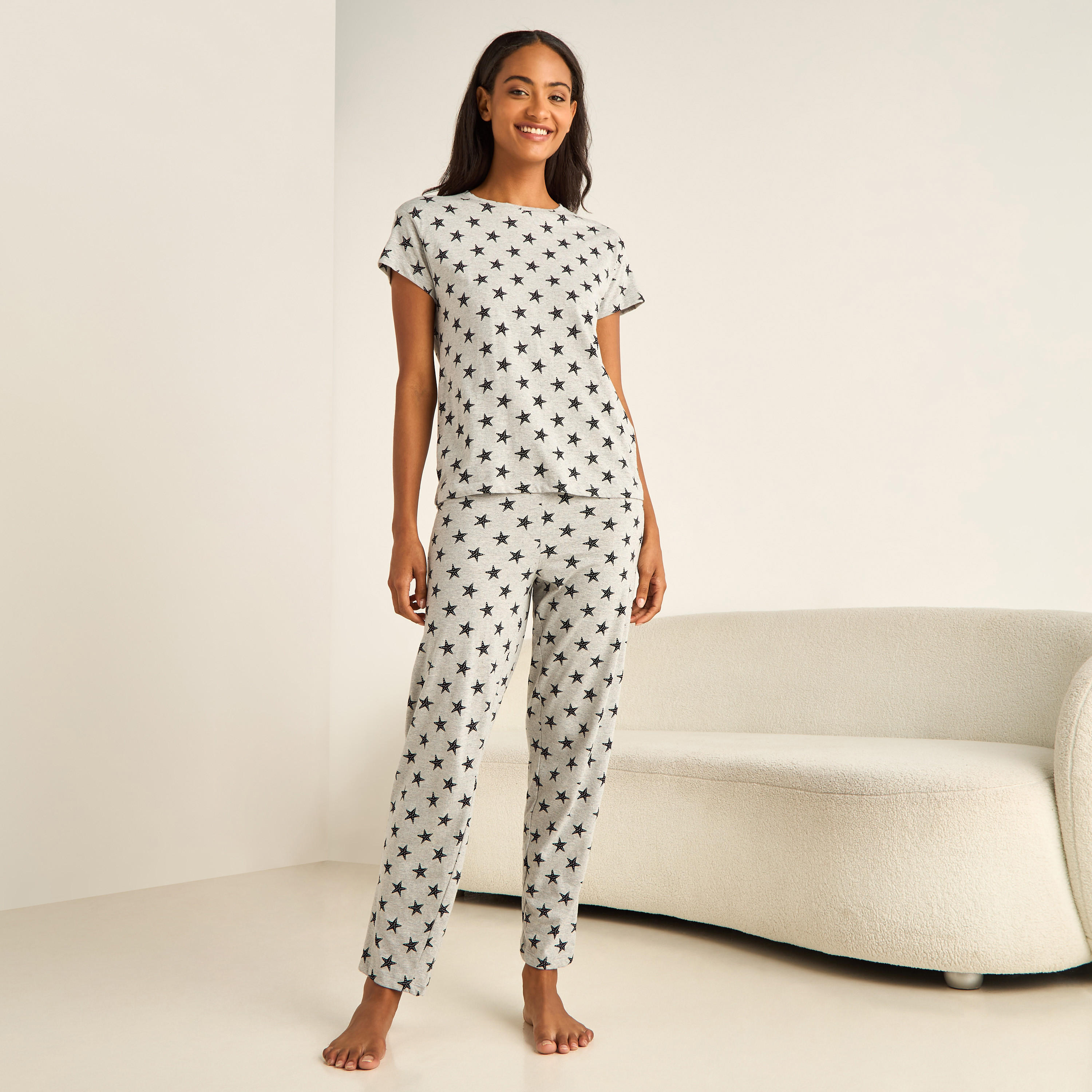 Pyjama Set T-shirt & Pants-women-clothing-nightwear-pyjamas-longsets-image-1