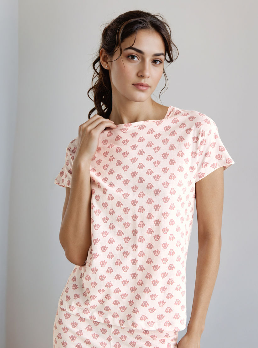 Pyjama Set T-shirt & Pants-women-clothing-nightwear-pyjamas-longsets-image-2
