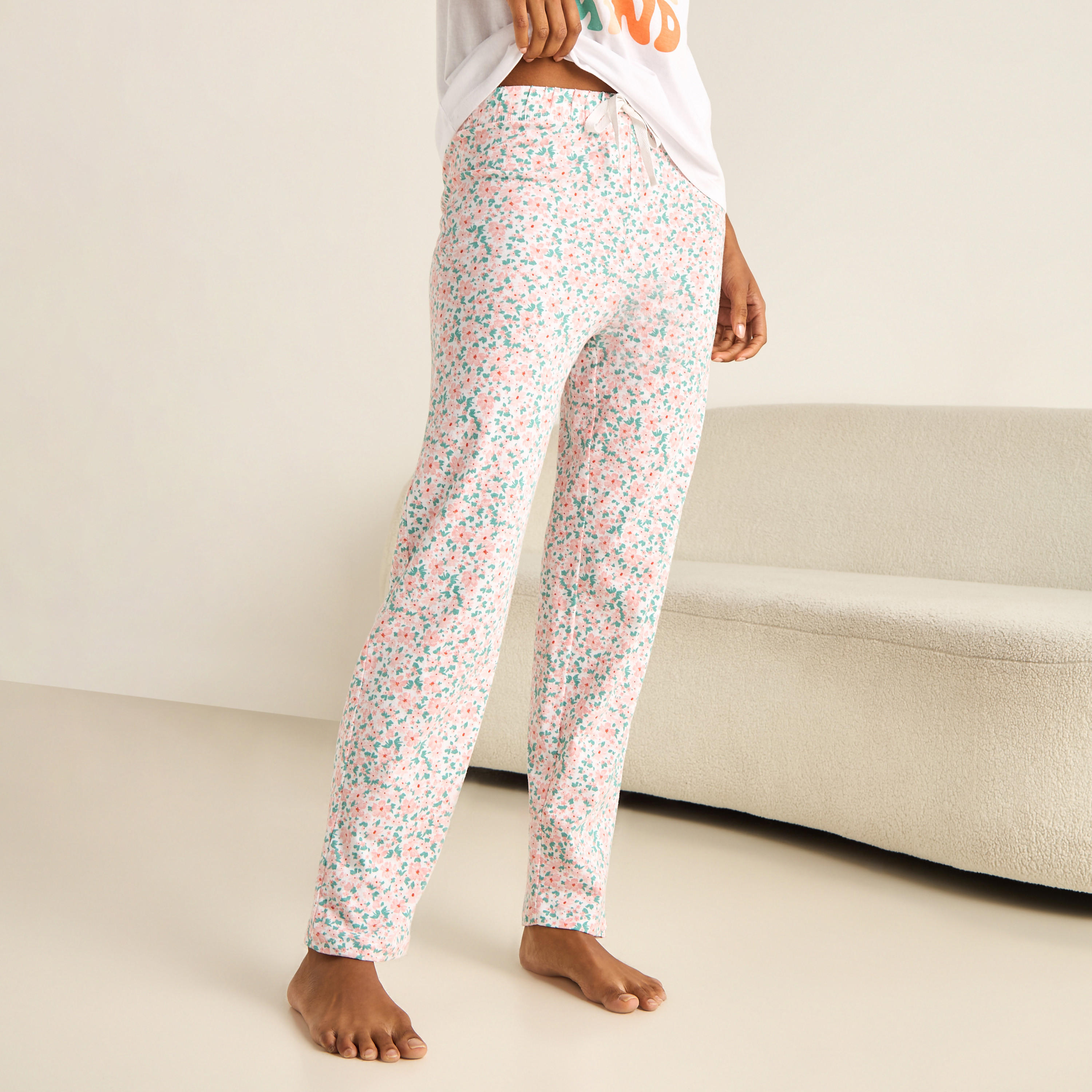 Pyjama Set T-shirt & Trousers-women-clothing-nightwear-pyjamas-longsets-image-4