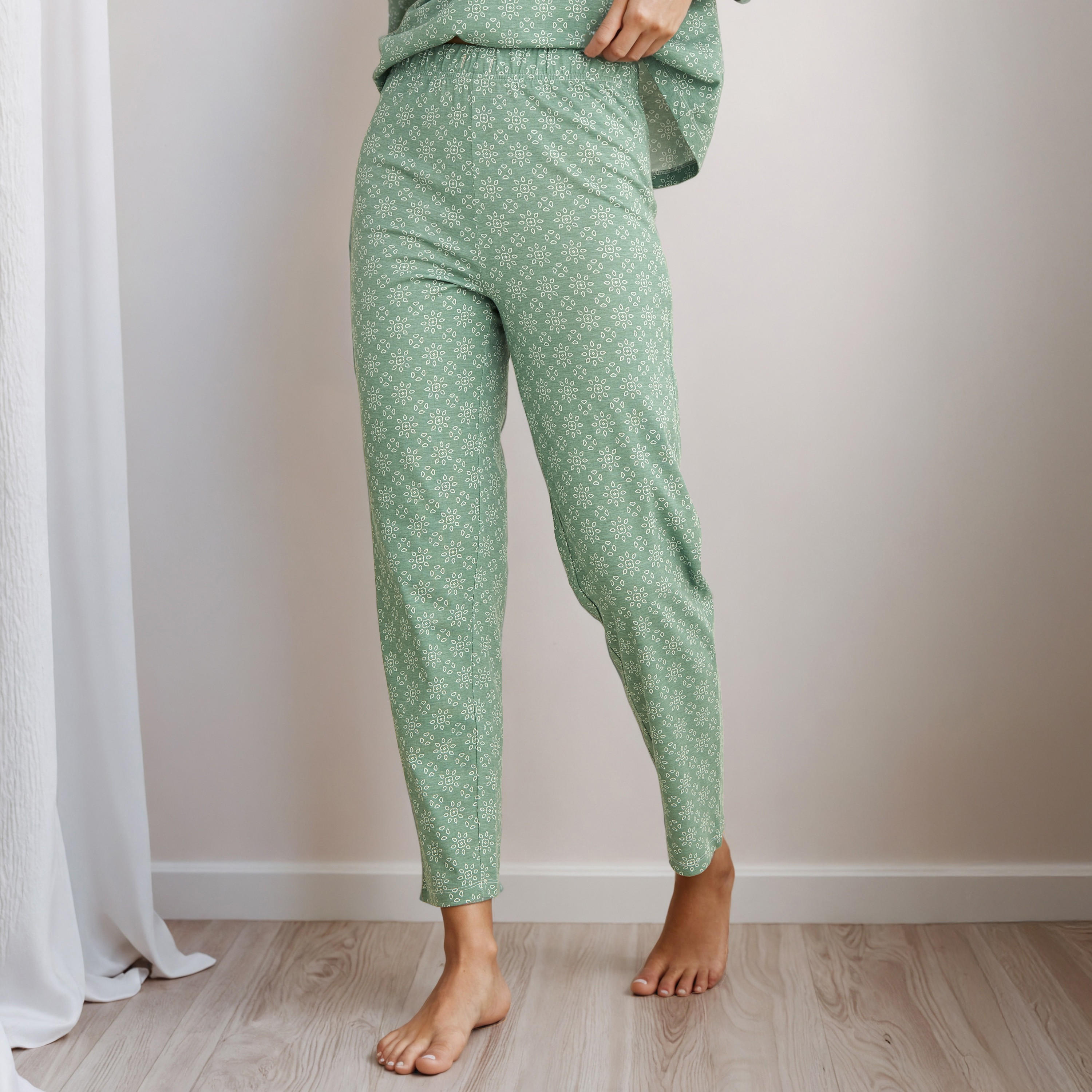 Pyjama Set T-shirt & Trousers-women-clothing-nightwear-pyjamas-longsets-image-4