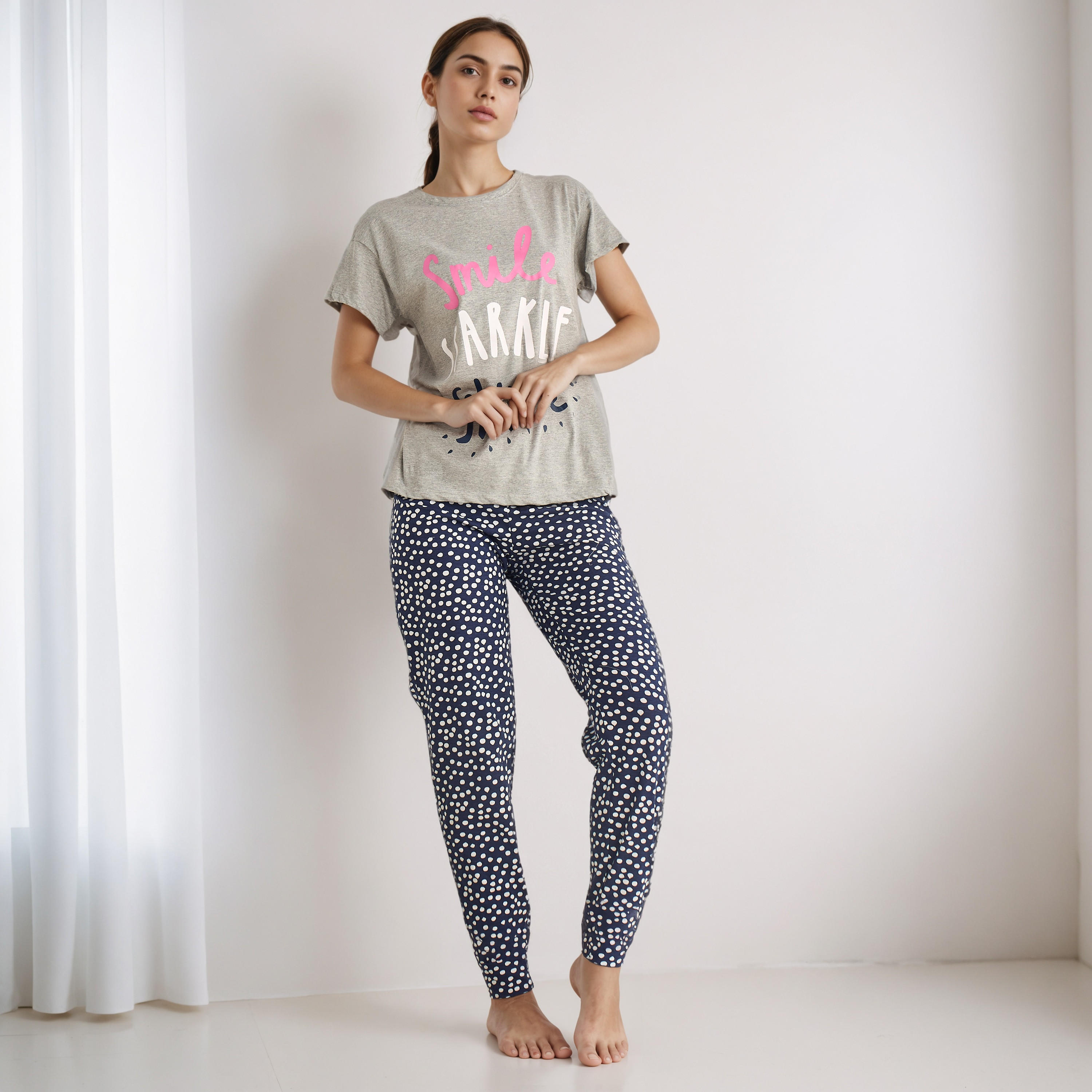 Pyjama Set T-shirt & Pants-women-clothing-nightwear-pyjamas-longsets-image-1