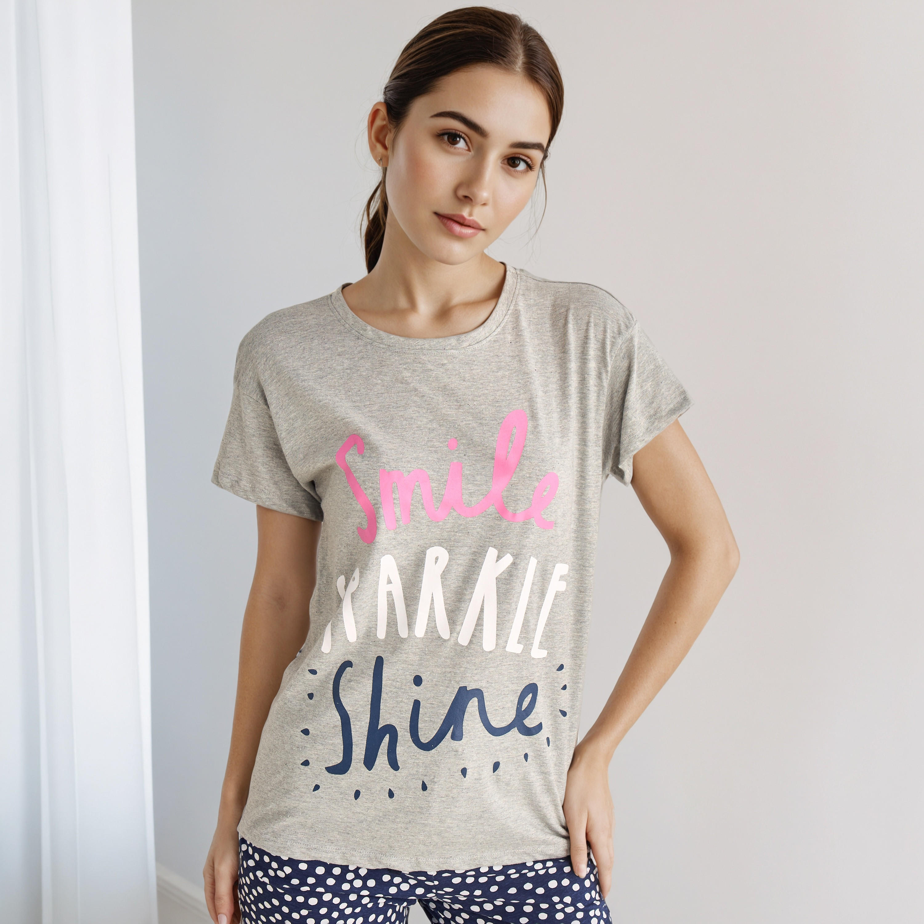 Pyjama Set T-shirt & Pants-women-clothing-nightwear-pyjamas-longsets-image-2