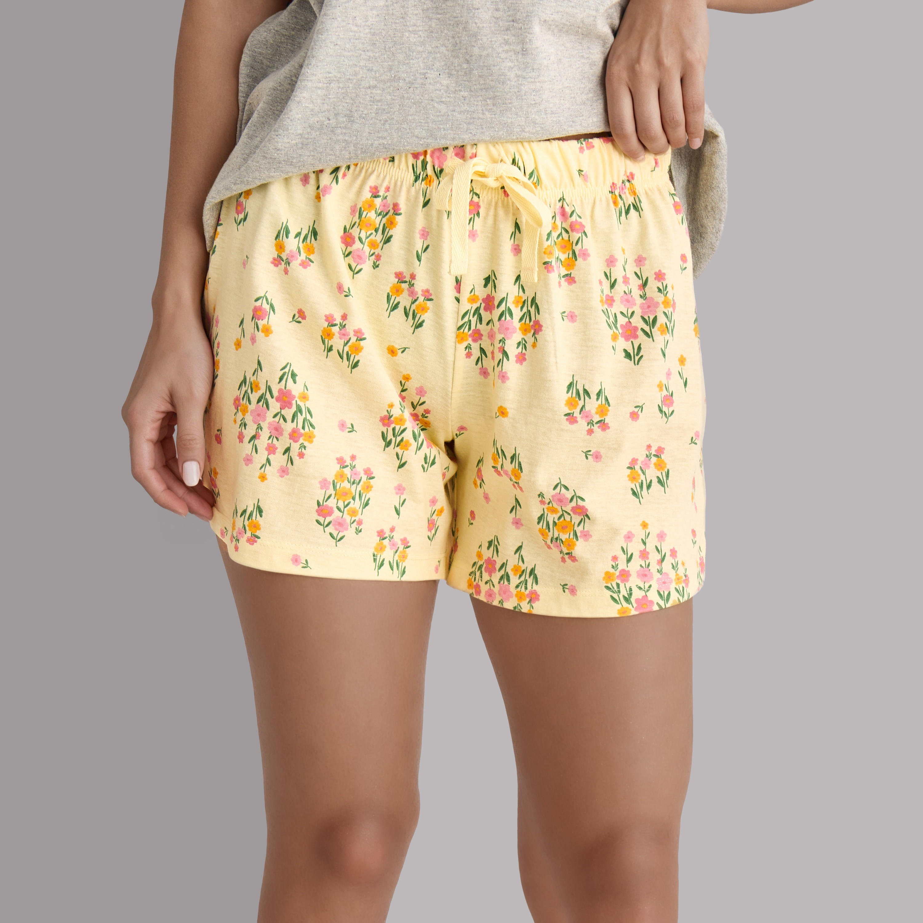 Pyjama Short Set T-shirt and Shorts Cotton-women-clothing-nightwear-pyjamas-shortsets-image-4