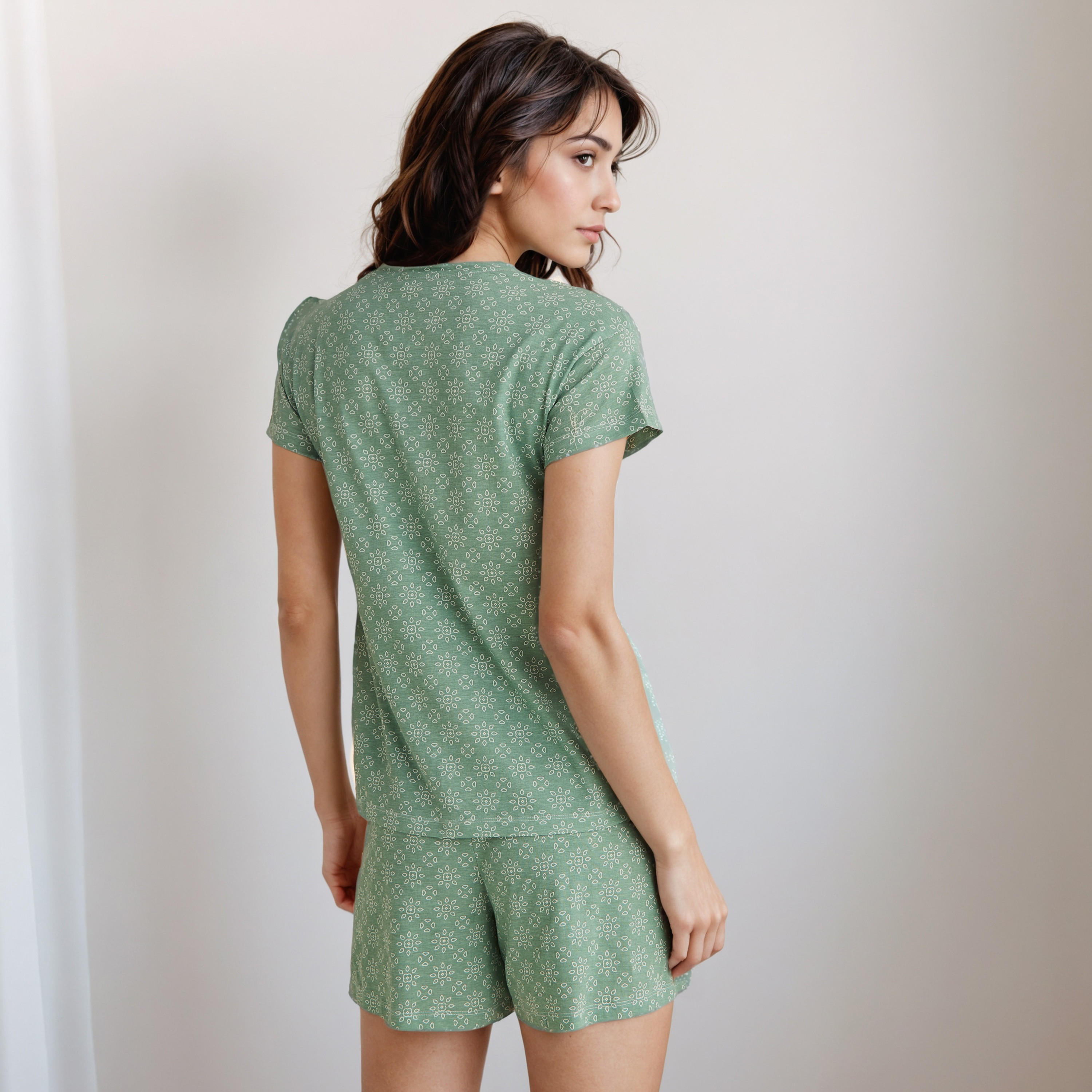 Pyjama Short Set T-shirt & Shorts-women-clothing-nightwear-pyjamas-shortsets-image-3