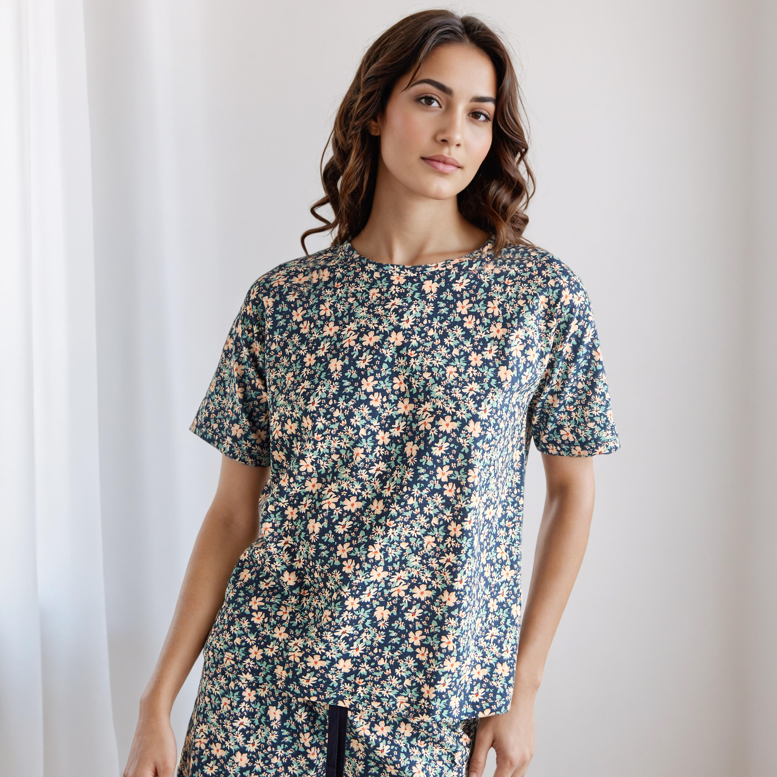 Pyjama Short Set T-shirt & Shorts-women-clothing-nightwear-pyjamas-shortsets-image-2