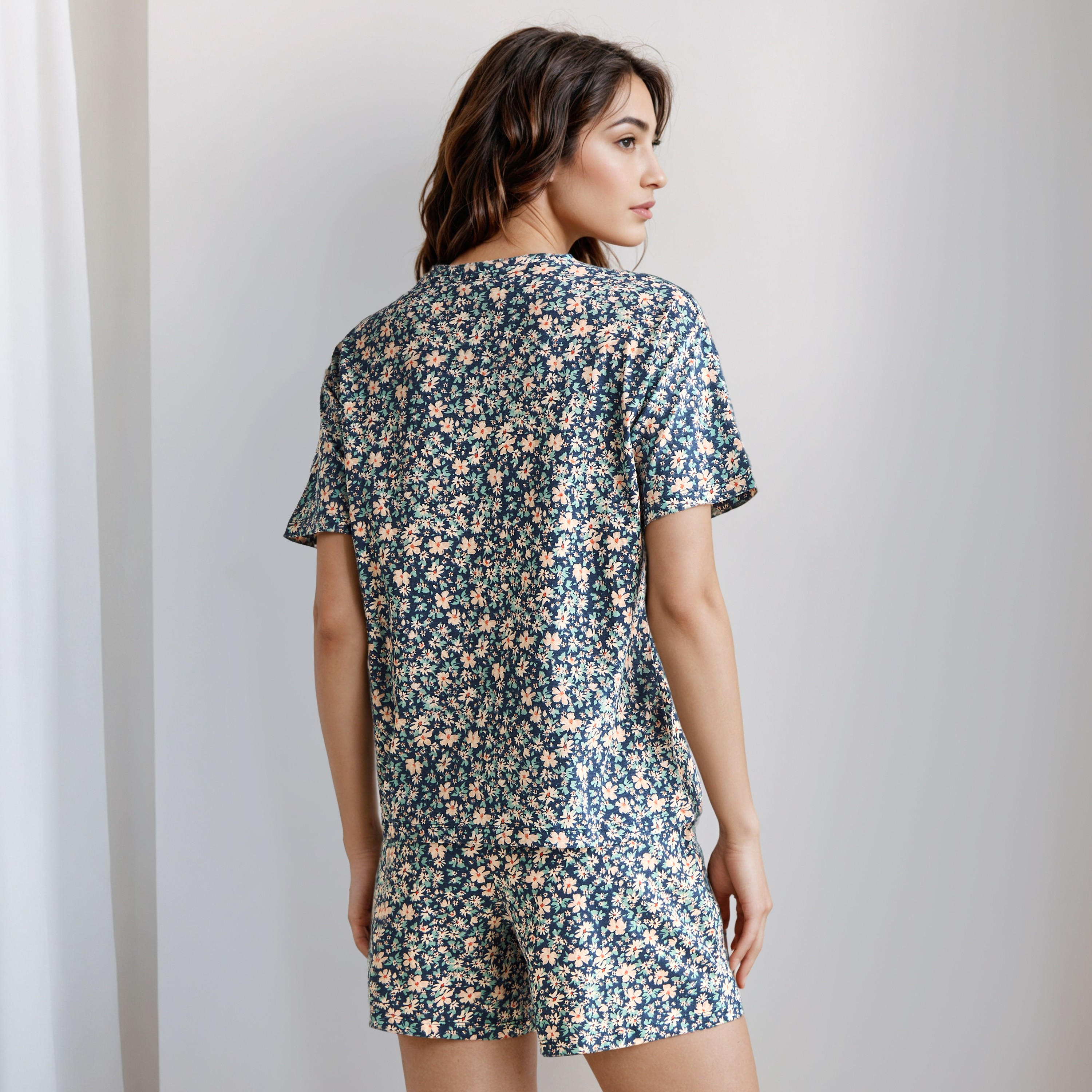 Pyjama Short Set T-shirt & Shorts-women-clothing-nightwear-pyjamas-shortsets-image-3