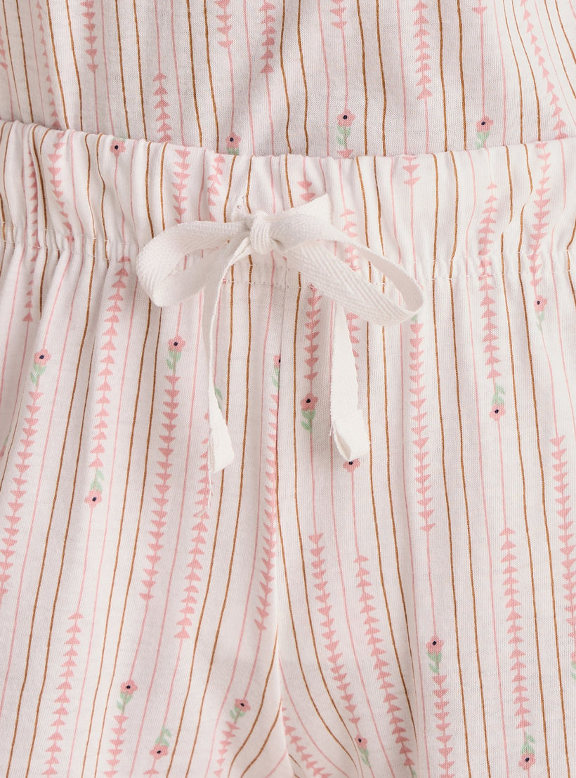طقم شورت بيجاما وتيشيرت-women-clothing-nightwear-pyjamas-shortsets-image-1