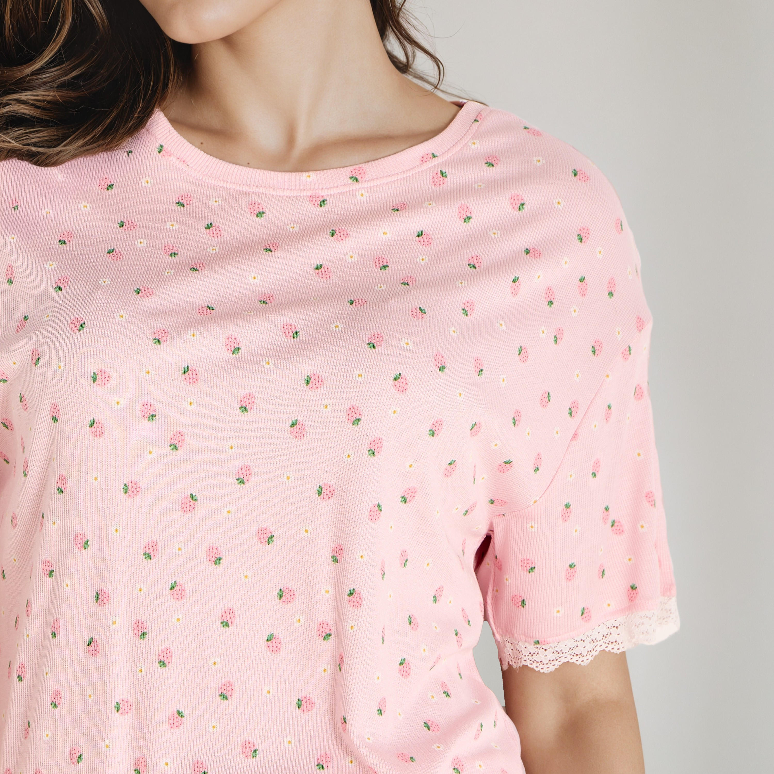 Printed T-shirt and Pyjama Set-women-clothing-nightwear-pyjamas-longsets-image-5