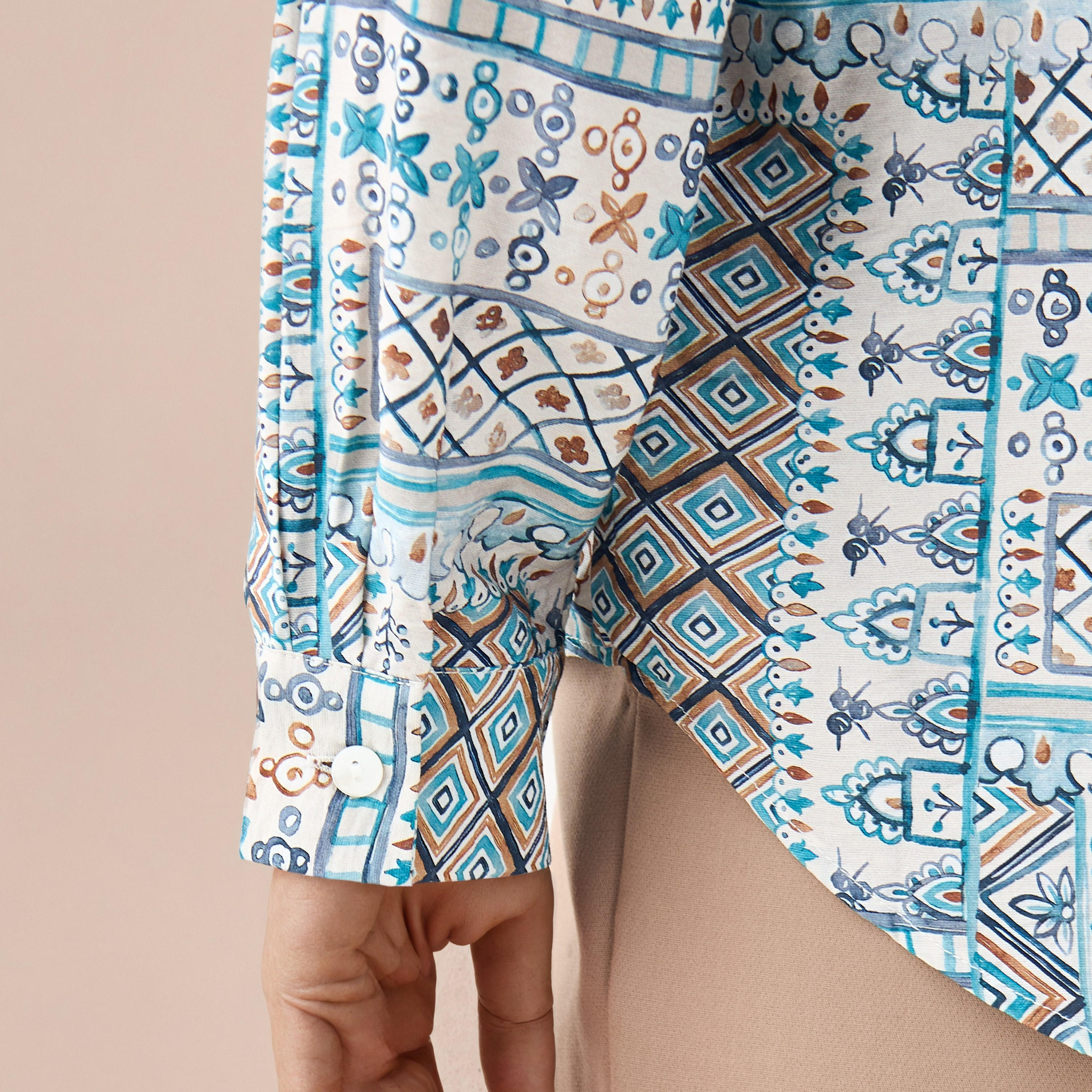 Regular Fit Viscose Printed Shirt with Collar-women-clothing-shirtsandblouses-shirts-image-6