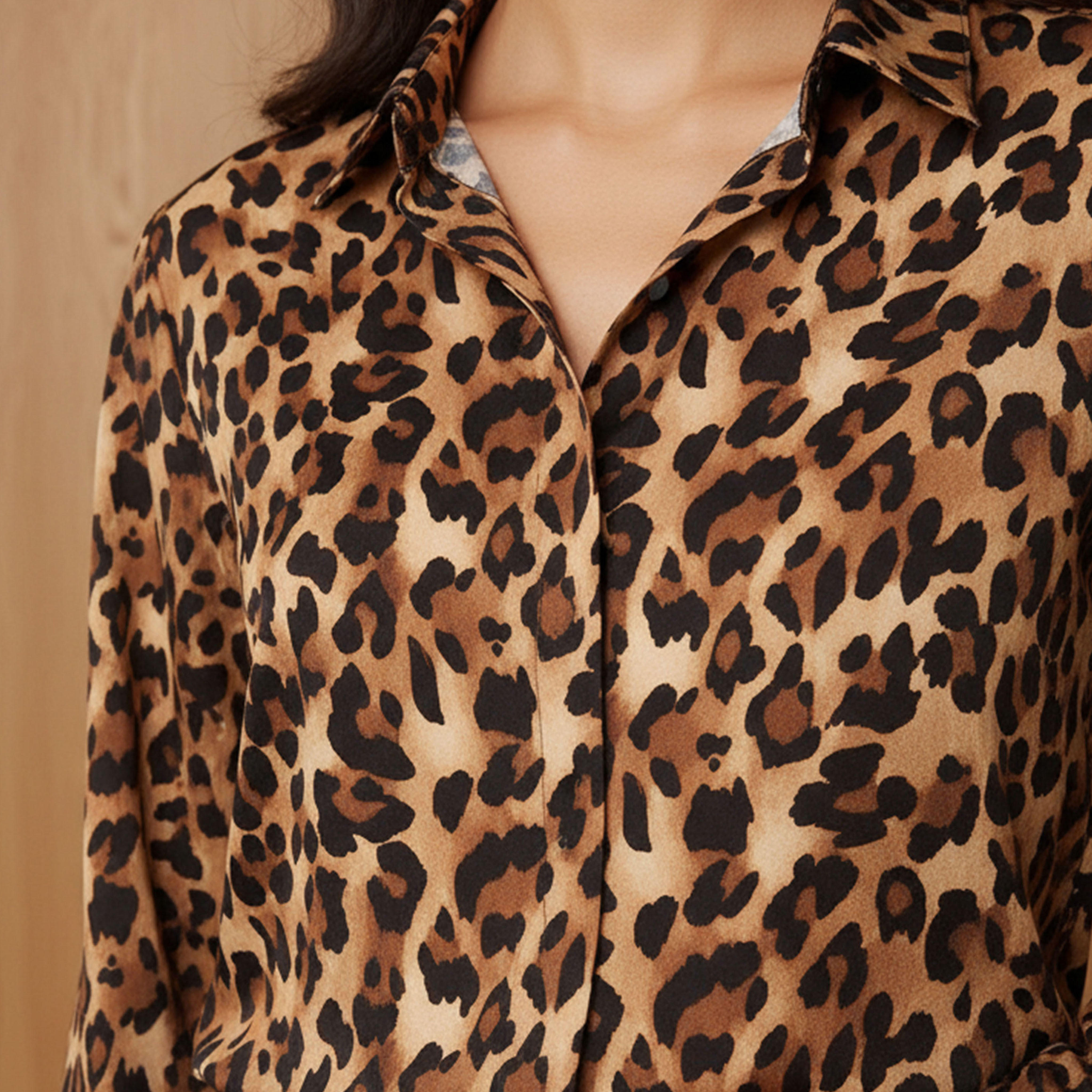 Regular Fit Viscose Animal Print Shirt with Collar-women-clothing-shirtsandblouses-shirts-image-4