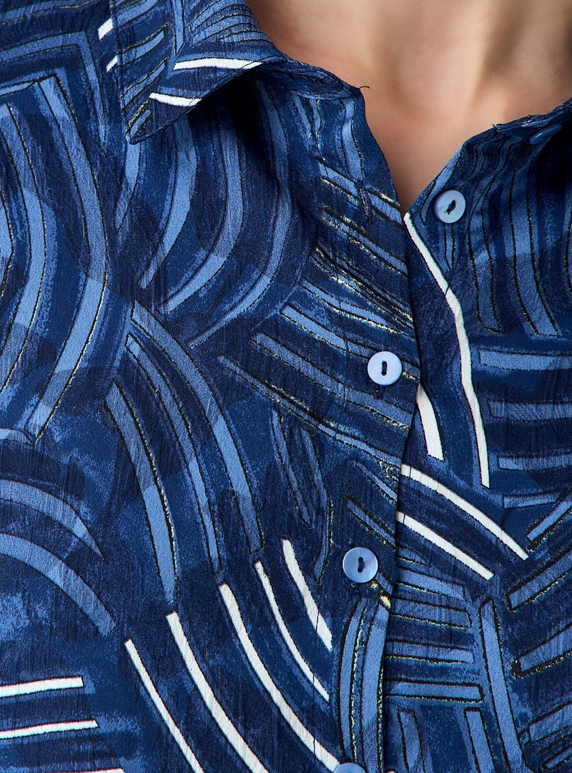 قميص فيسكوز بطبعات وقصّة عادية مع ياقة-women-clothing-shirtsandblouses-shirts-image-4
