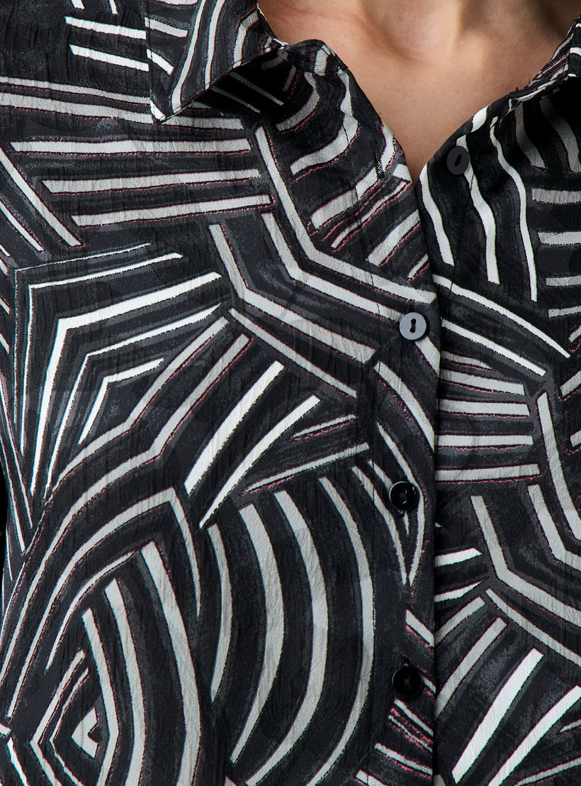 قميص فيسكوز بطبعات وقصّة عادية مع ياقة-women-clothing-shirtsandblouses-shirts-image-3