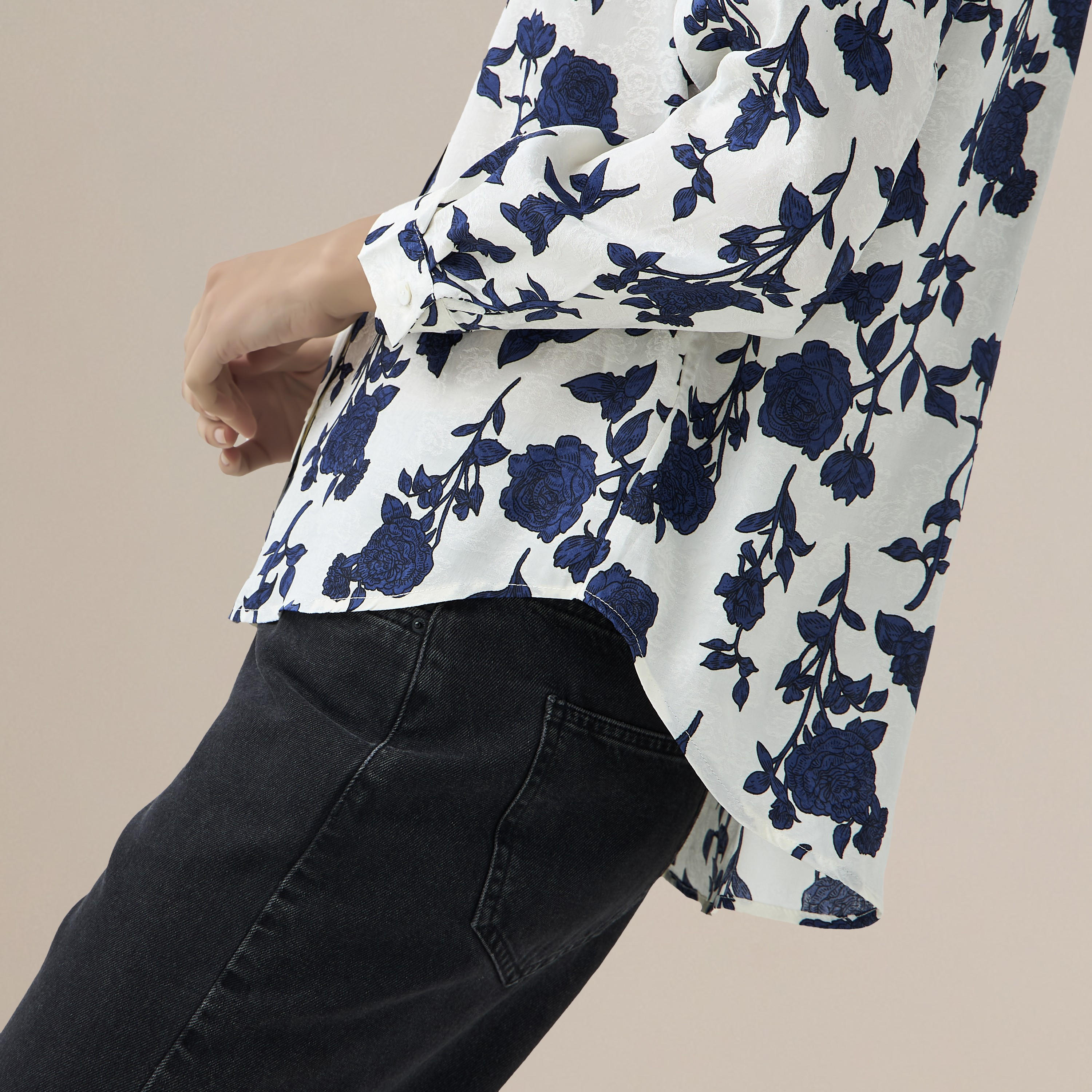 Regular Fit Viscose Floral Print Shirt with Collar-women-clothing-shirtsandblouses-shirts-image-6