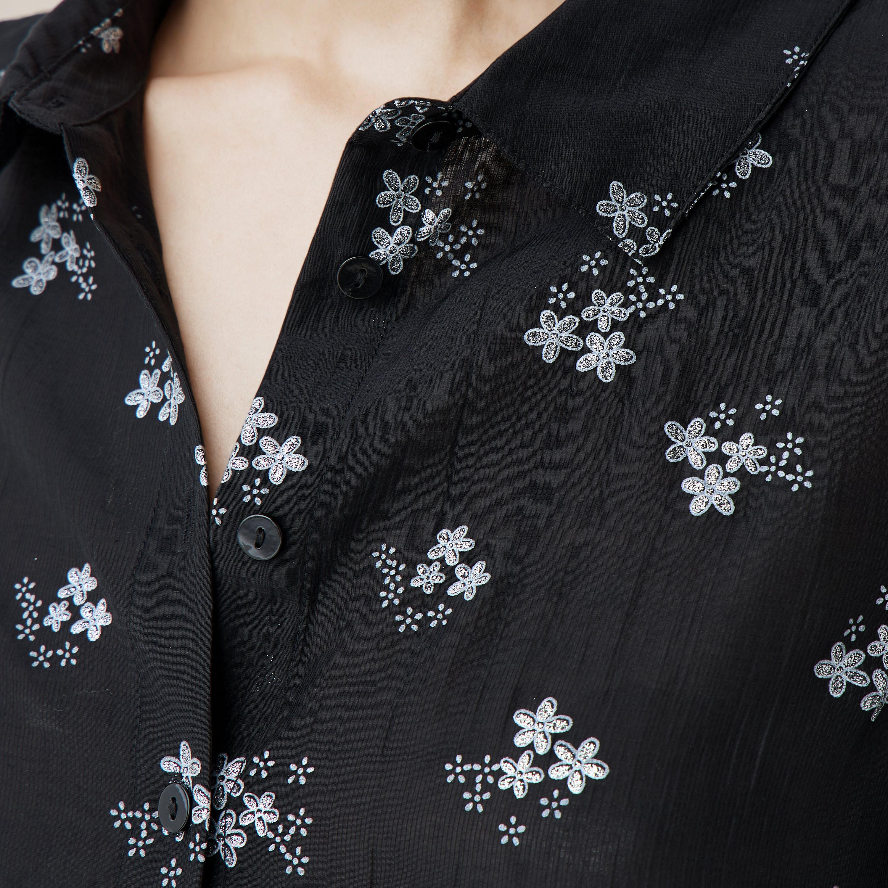 Regular Fit Viscose Floral Print Shirt with Collar-women-clothing-shirtsandblouses-shirts-image-4