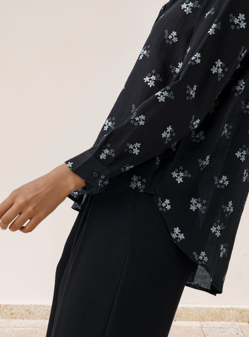 Regular Fit Viscose Floral Print Shirt with Collar-women-clothing-shirtsandblouses-shirts-image-5