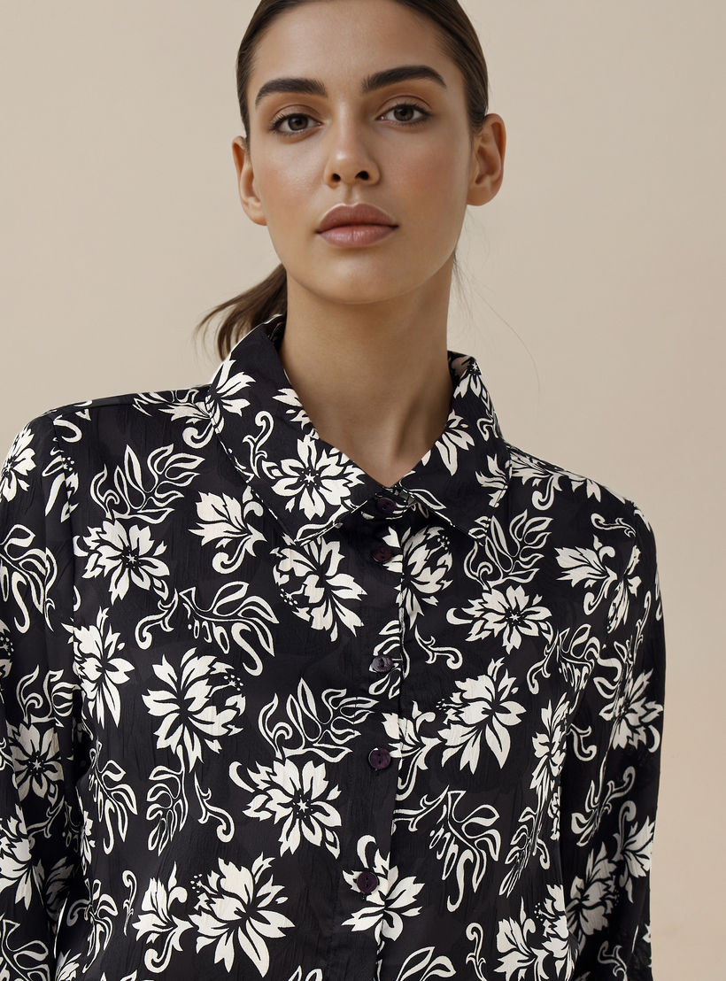 Regular Fit Viscose Floral Print Shirt with Collar-women-clothing-shirtsandblouses-shirts-image-4