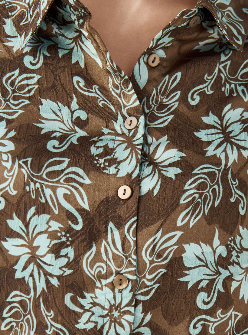 Regular Fit Viscose Floral Print Shirt with Collar-women-clothing-shirtsandblouses-shirts-image-5