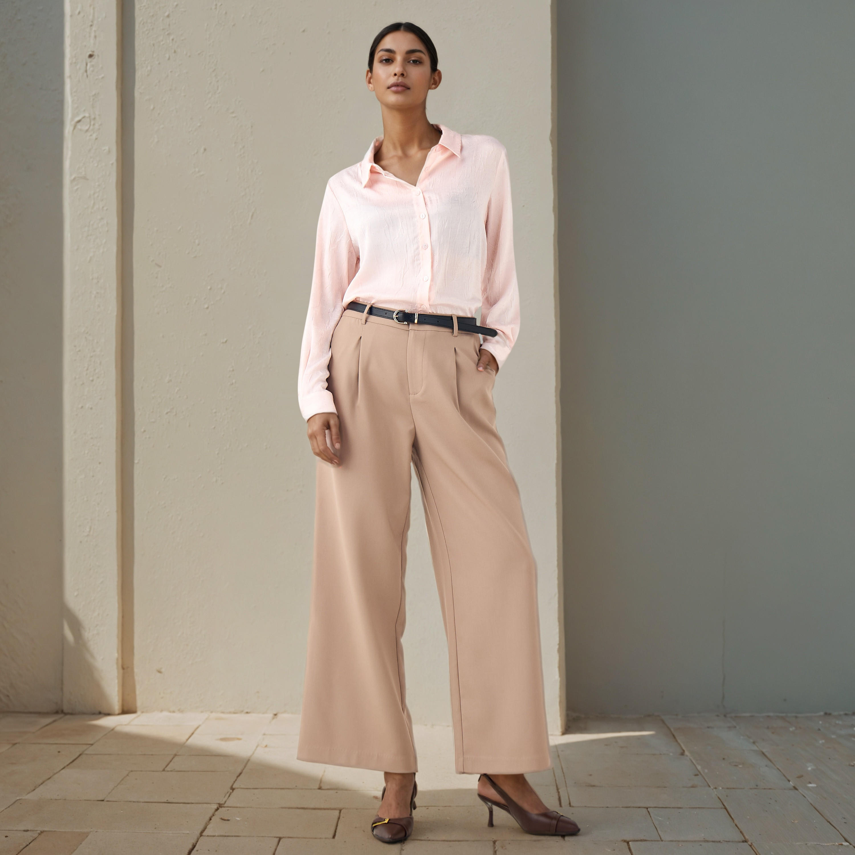 Regular Fit Viscose Textured Shirt with Collar-PROMO_SP_SA_2FOR129_110625-image-2