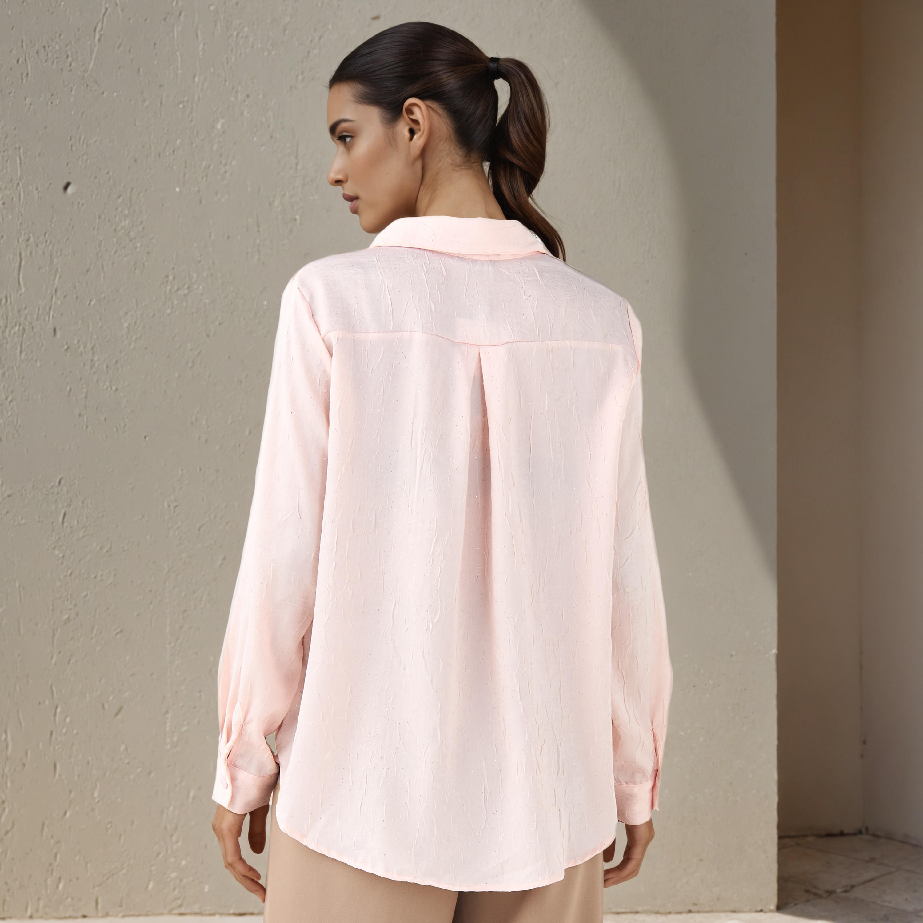 Regular Fit Viscose Textured Shirt with Collar-PROMO_SP_SA_2FOR129_110625-image-3
