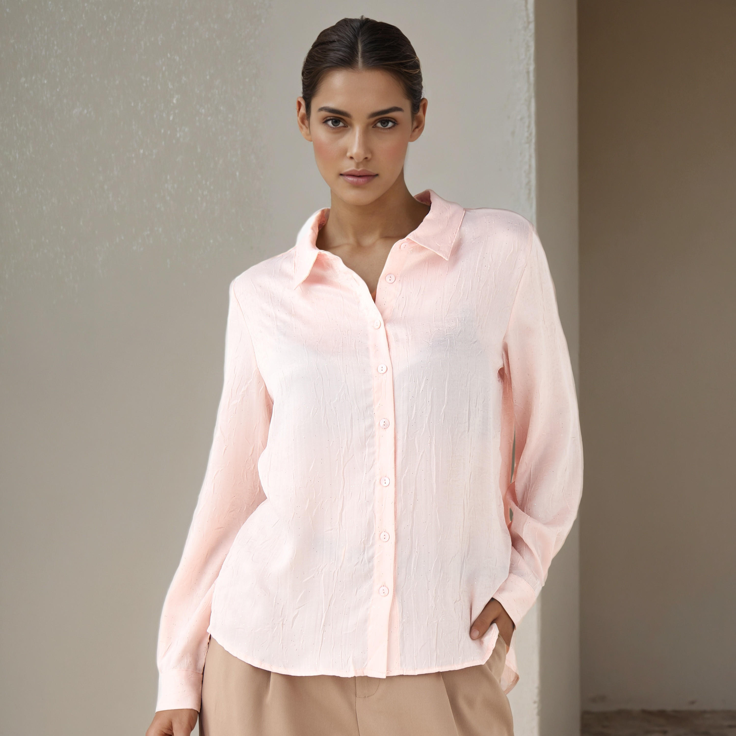 Regular Fit Viscose Textured Shirt with Collar-PROMO_SP_SA_2FOR129_110625-image-7