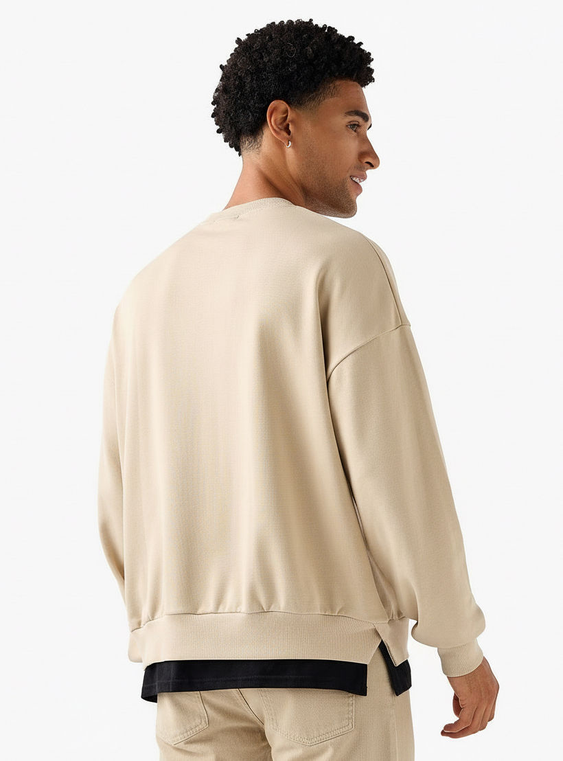 سويت شيرت فضفاض رجالي بطبعات نسر-men-winterwear-hoodiesandsweatshirts-image-3
