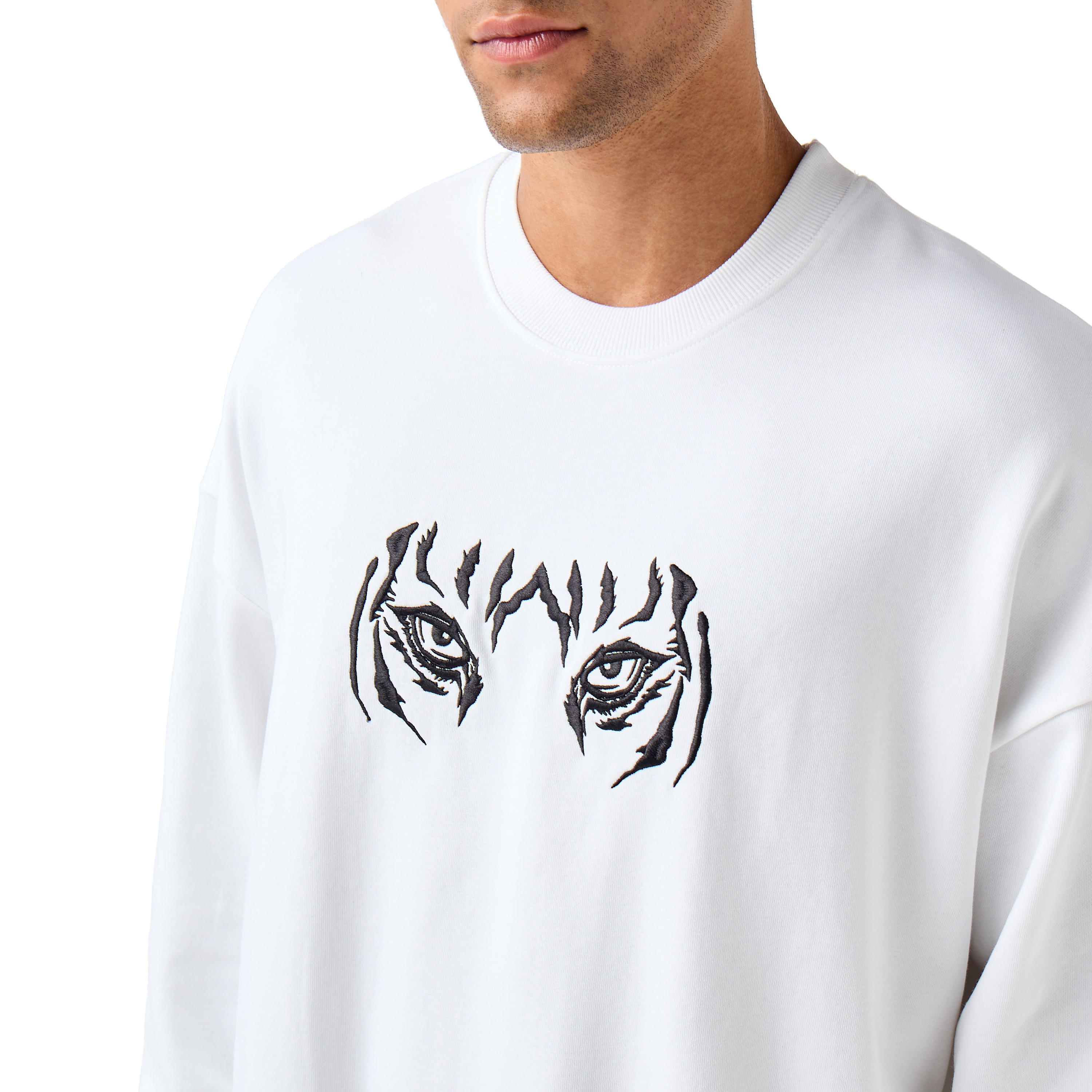 Men Oversized Tiger Print Sweatshirt-men-winterwear-hoodiesandsweatshirts-image-4