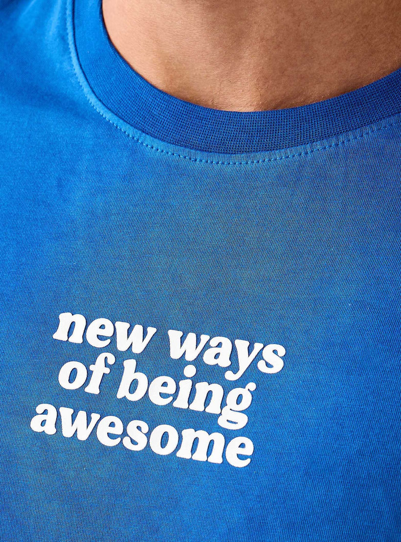 تيشيرت مصبوغ بقصة عادية وياقة ضيقة وأكمام قصيرة للرجال-men-clothing-tshirtsandpolos-tshirts-image-5