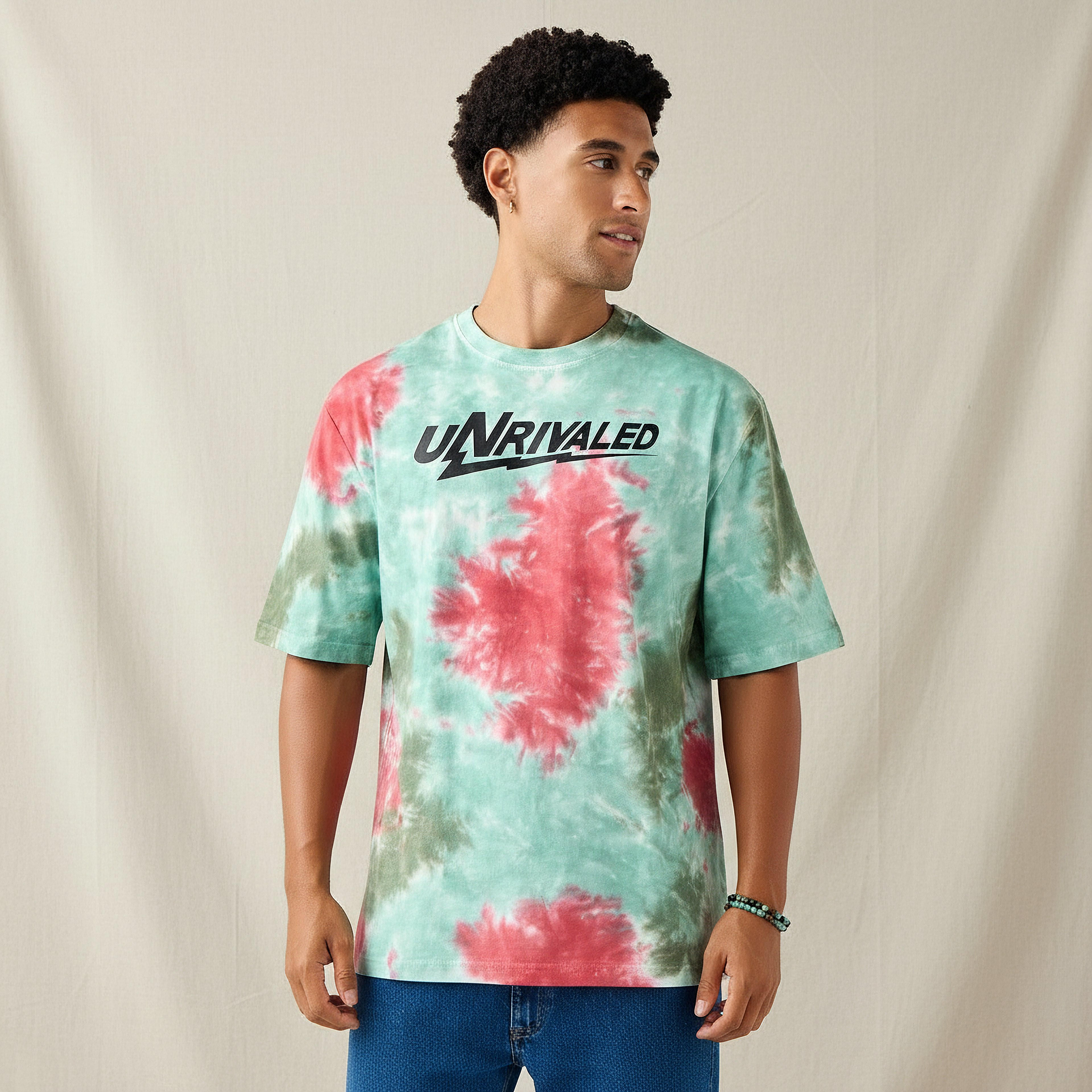 Men Regular Fit Crew Neck Short Sleeves Tie-Dyed T-Shirt-men-clothing-tshirtsandpolos-tshirts-image-1
