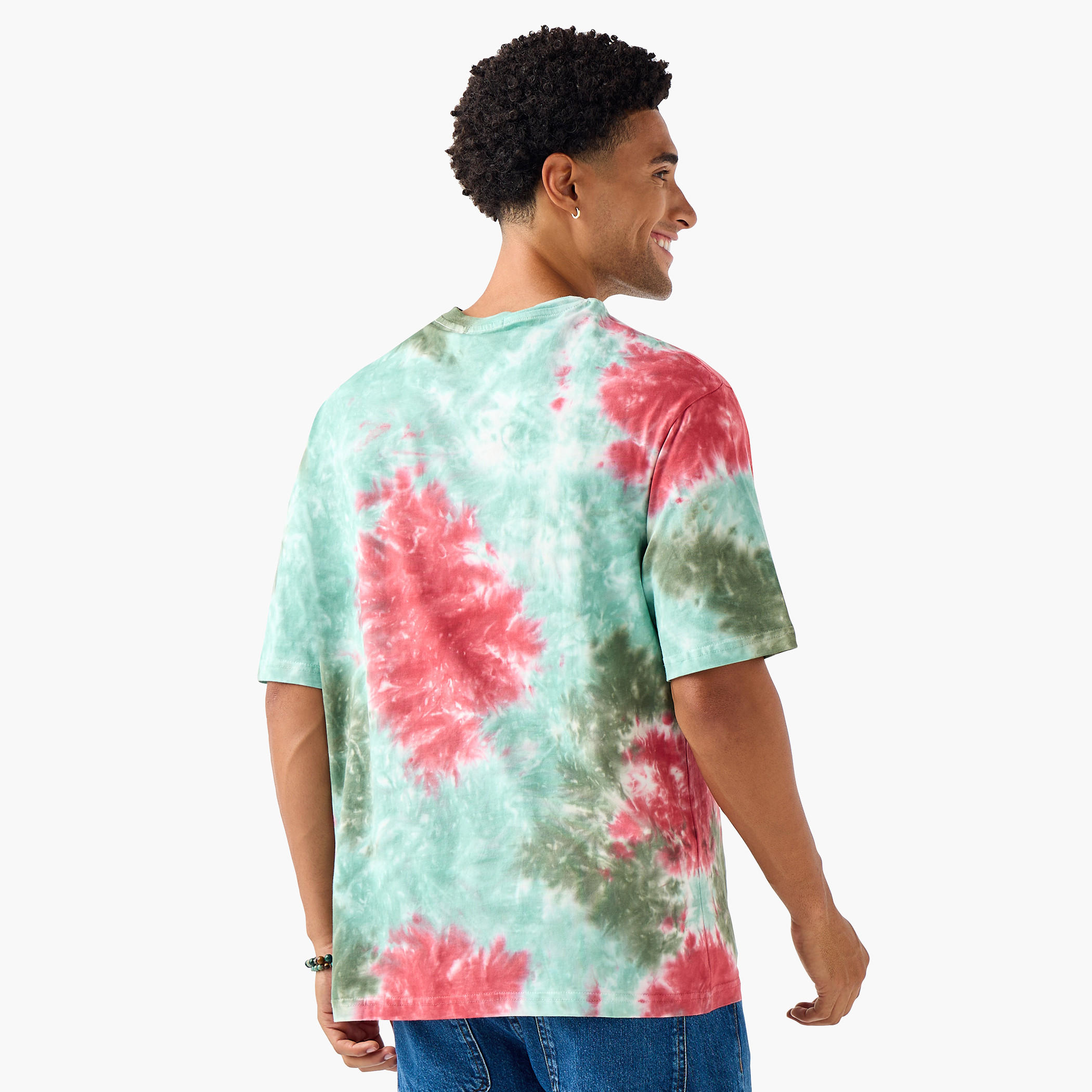 Men Regular Fit Crew Neck Short Sleeves Tie-Dyed T-Shirt-men-clothing-tshirtsandpolos-tshirts-image-3