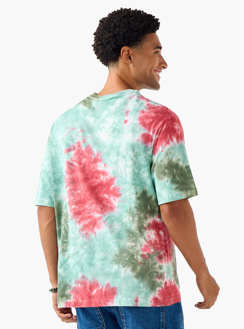 Men Regular Fit Crew Neck Short Sleeves Tie-Dyed T-Shirt-men-clothing-tshirtsandpolos-tshirts-image-3