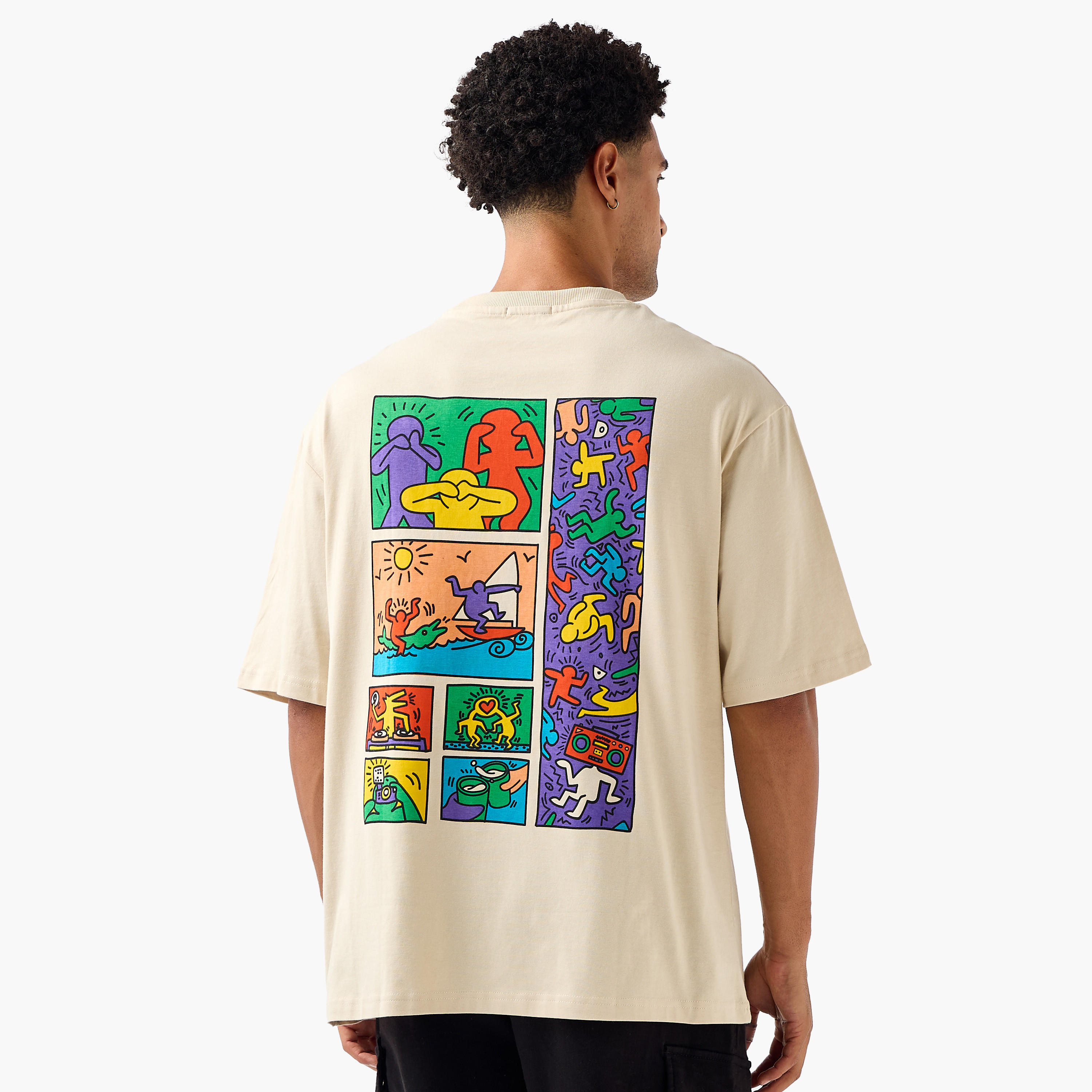 Men Regular Fit Crew Neck Short Sleeves Graphic Print T-Shirt-men-clothing-tshirtsandpolos-tshirts-image-1