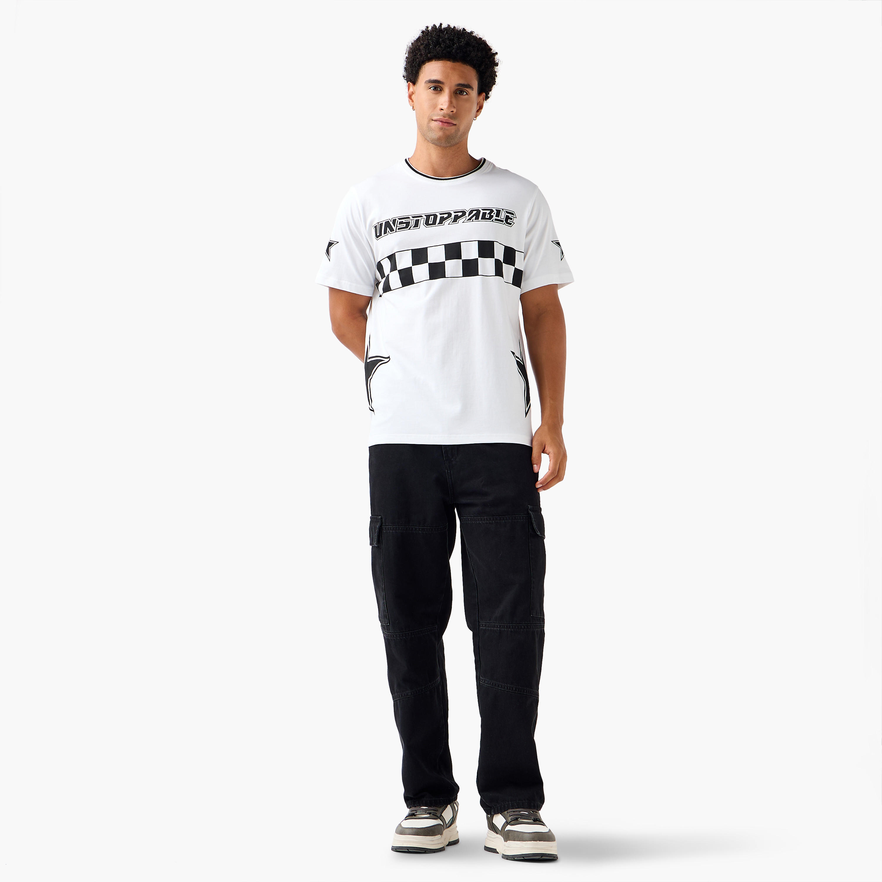 Men Regular Fit Crew Neck Short Sleeves Racing Print T-shirt-men-clothing-tshirtsandpolos-tshirts-image-2
